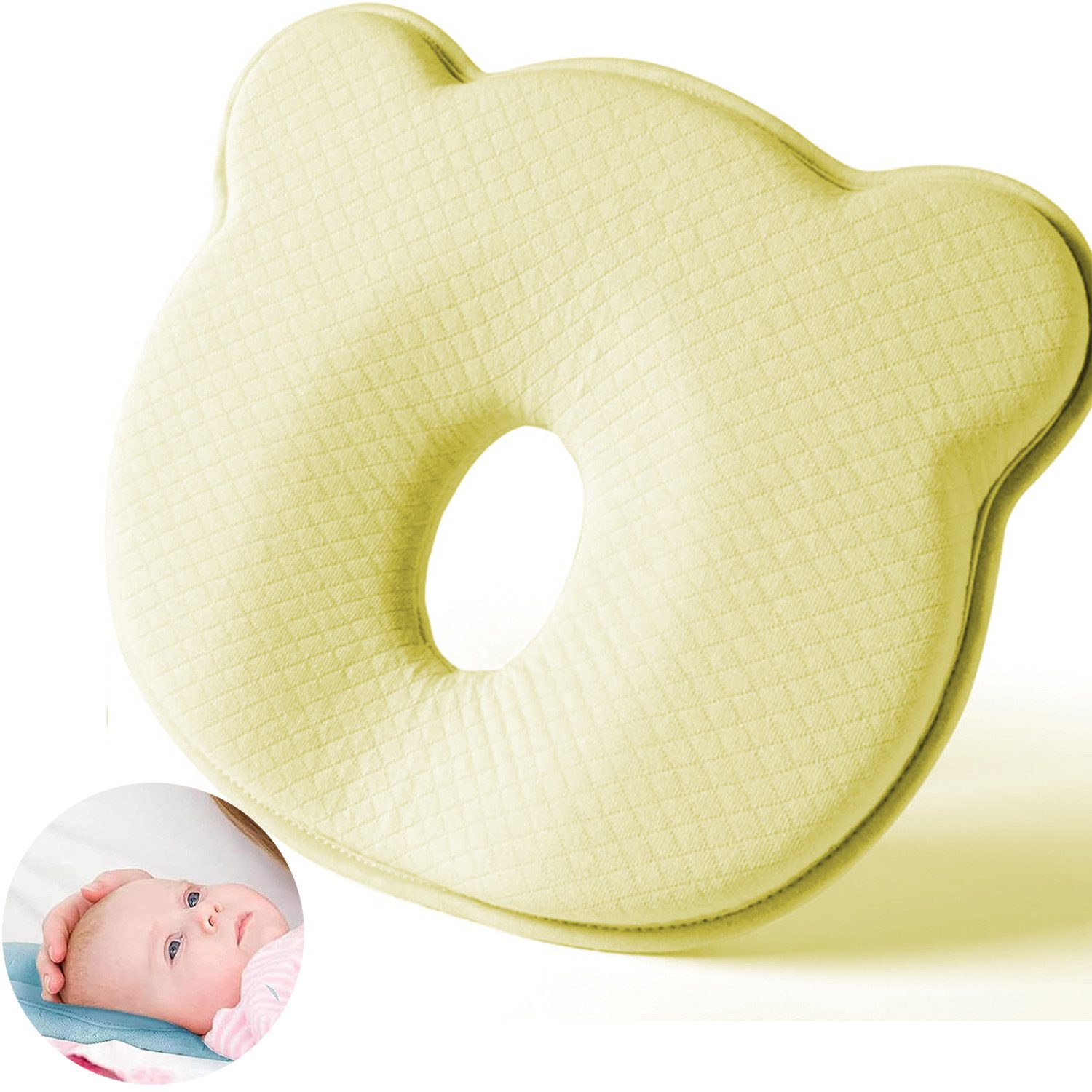 Babykissen Babykissen Baby Shape Pillow Memory Foam Anti Gegen Plattkopf