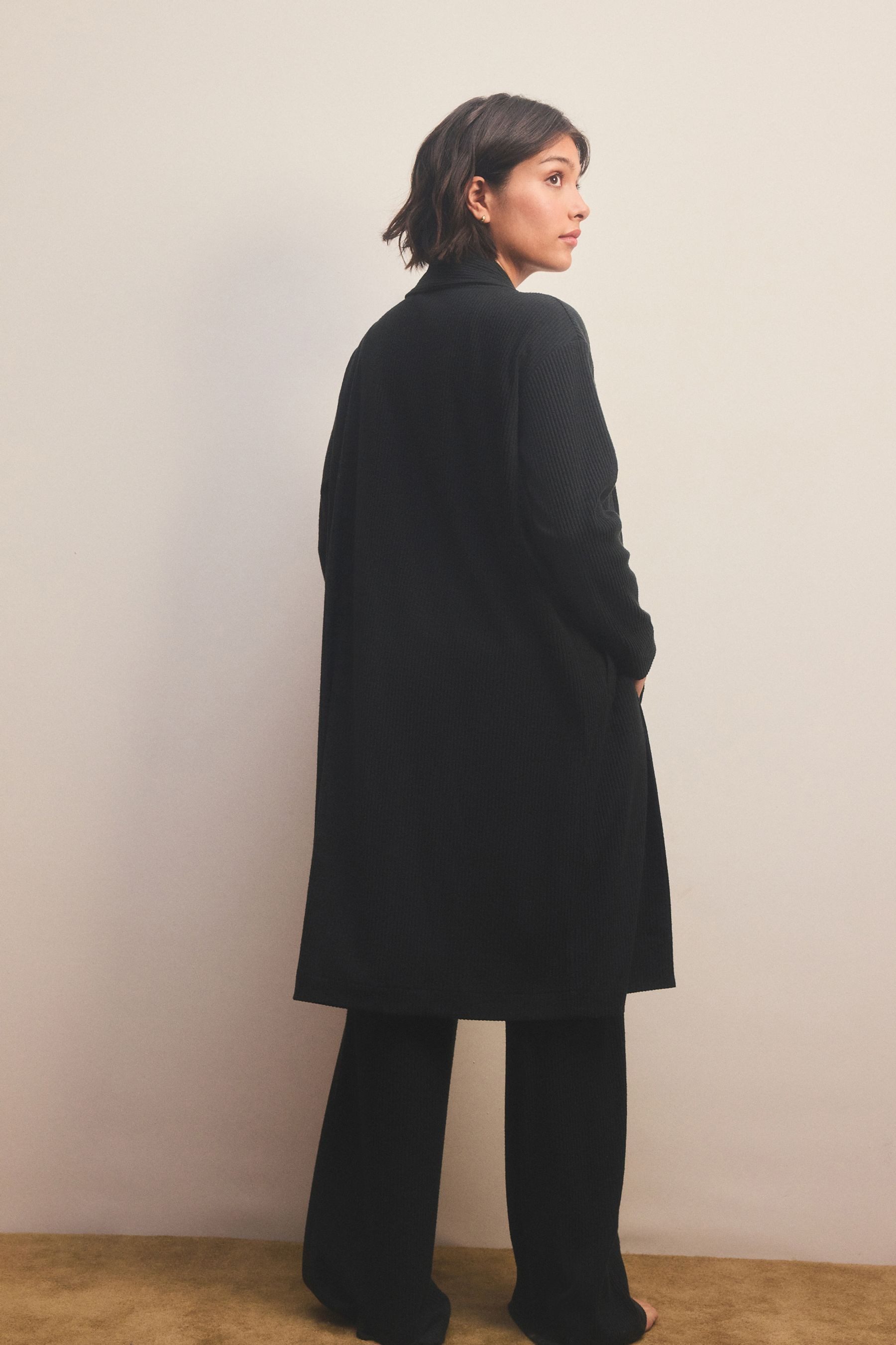 Next Strickjacke Langer Cardigan in Strickoptik günstig online kaufen