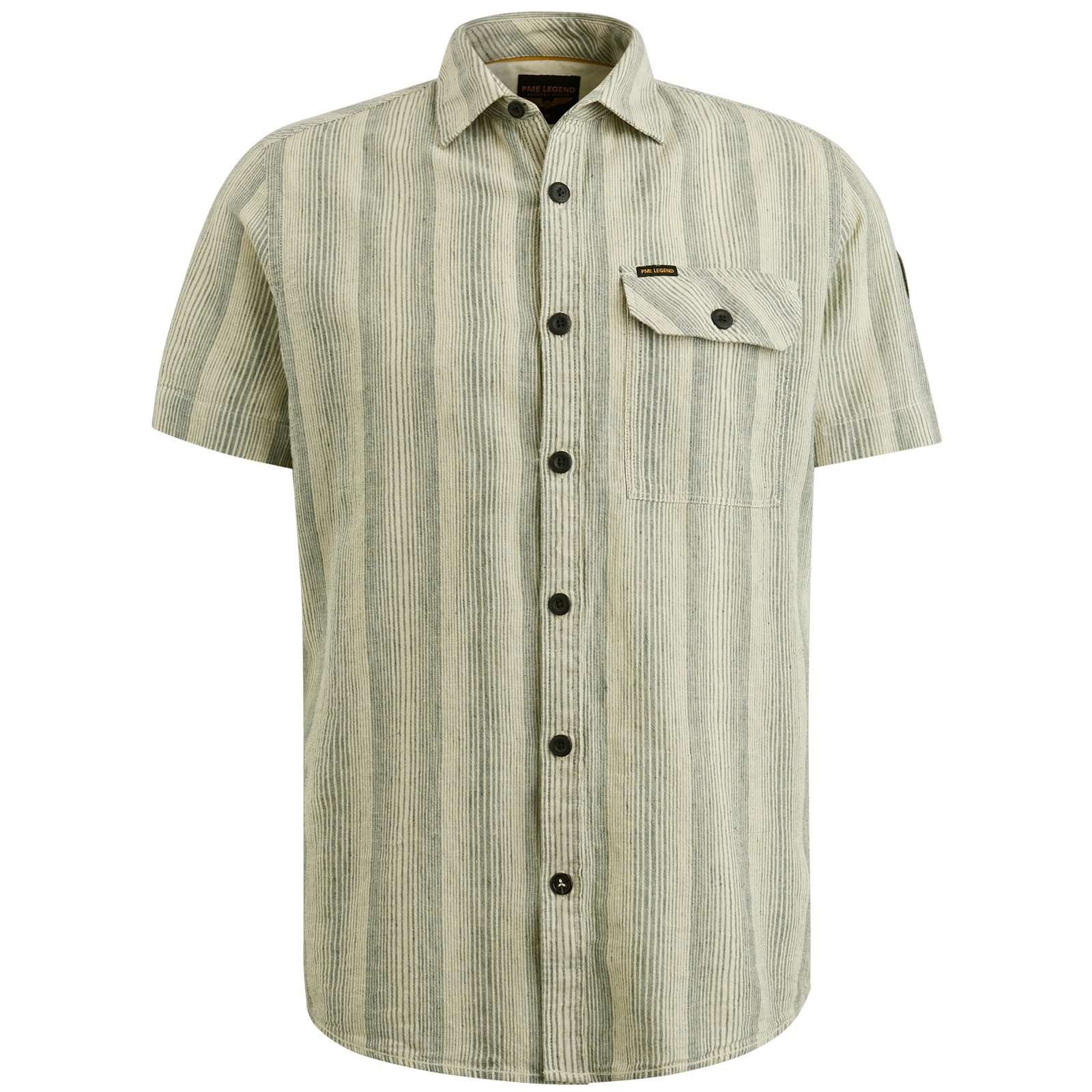 PME LEGEND Longsleeve Short Sleeve Shirt Yarn Dyed Strip