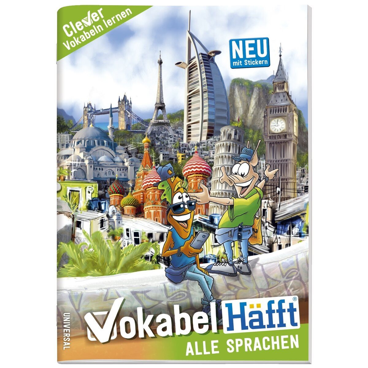 Häfft Schulheft Vokabelheft A5 Universal - mit Lernhilfe.