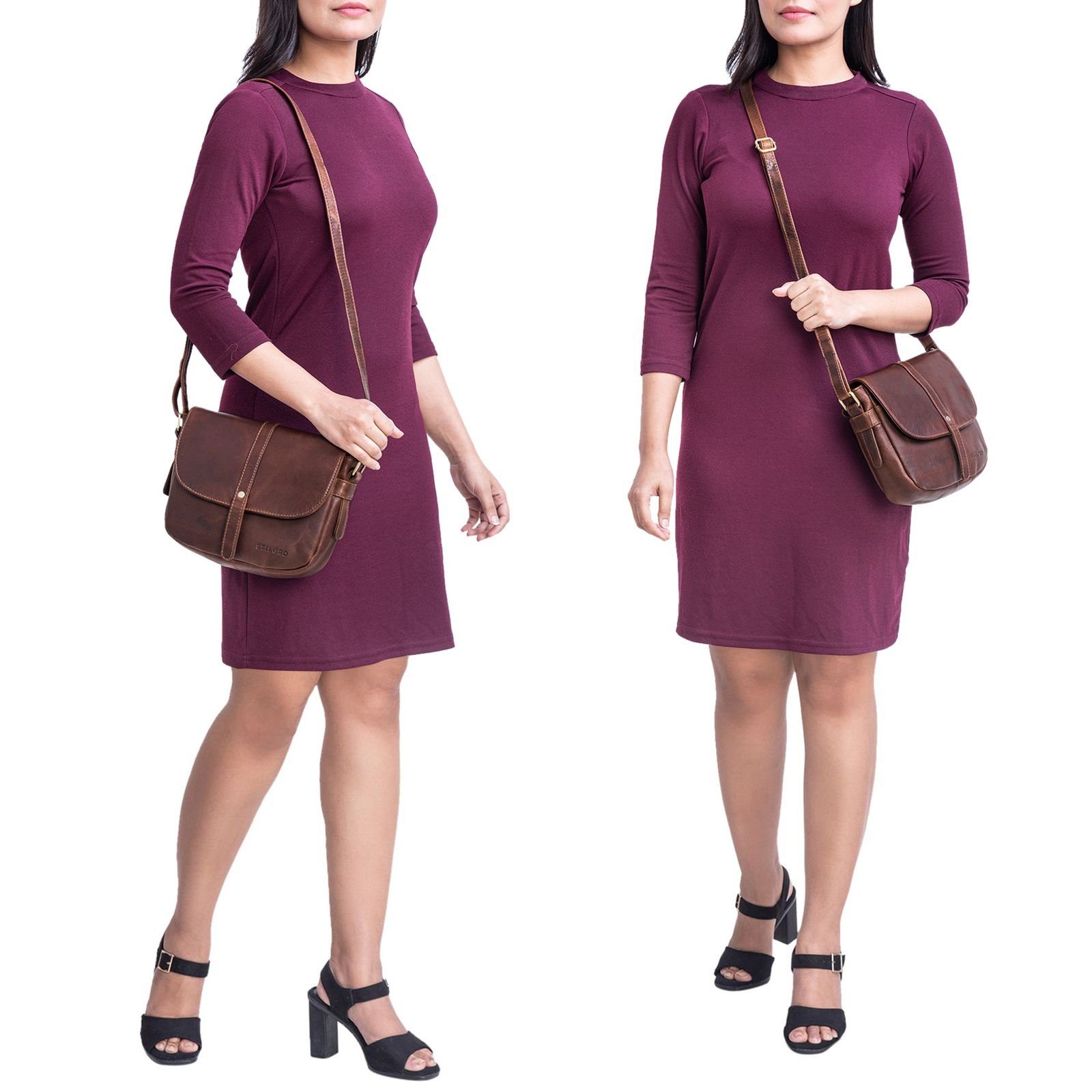 STILORD Handtasche "Kira" Umhängetasche Frauen Leder Vintage Handtasche Abe günstig online kaufen