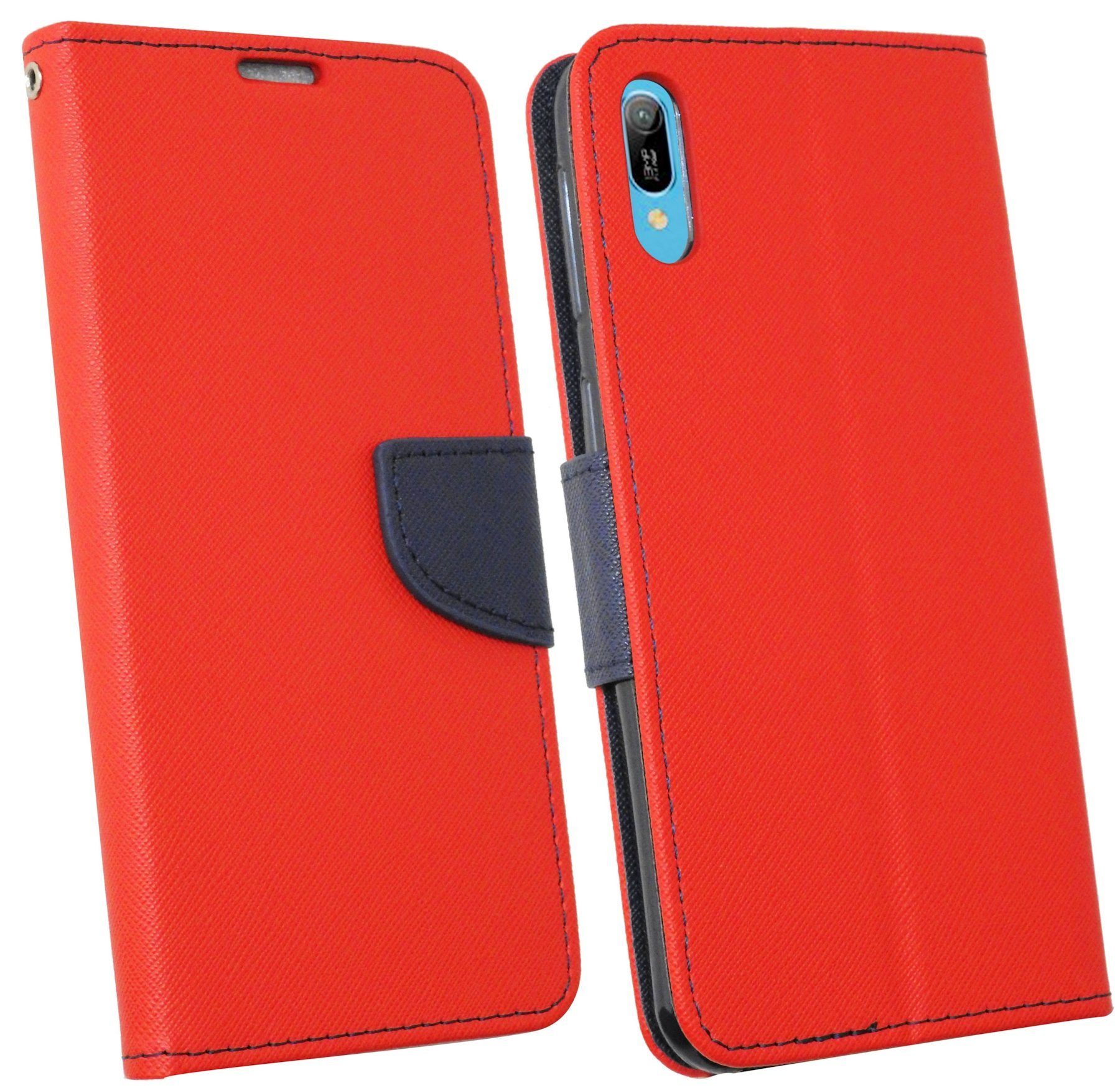 cofi1453 Handyhülle Hülle Tasche für Honor 8A, Kunstleder Schutzhülle Handy Wallet Case Cover mit Kartenfächern, Stan