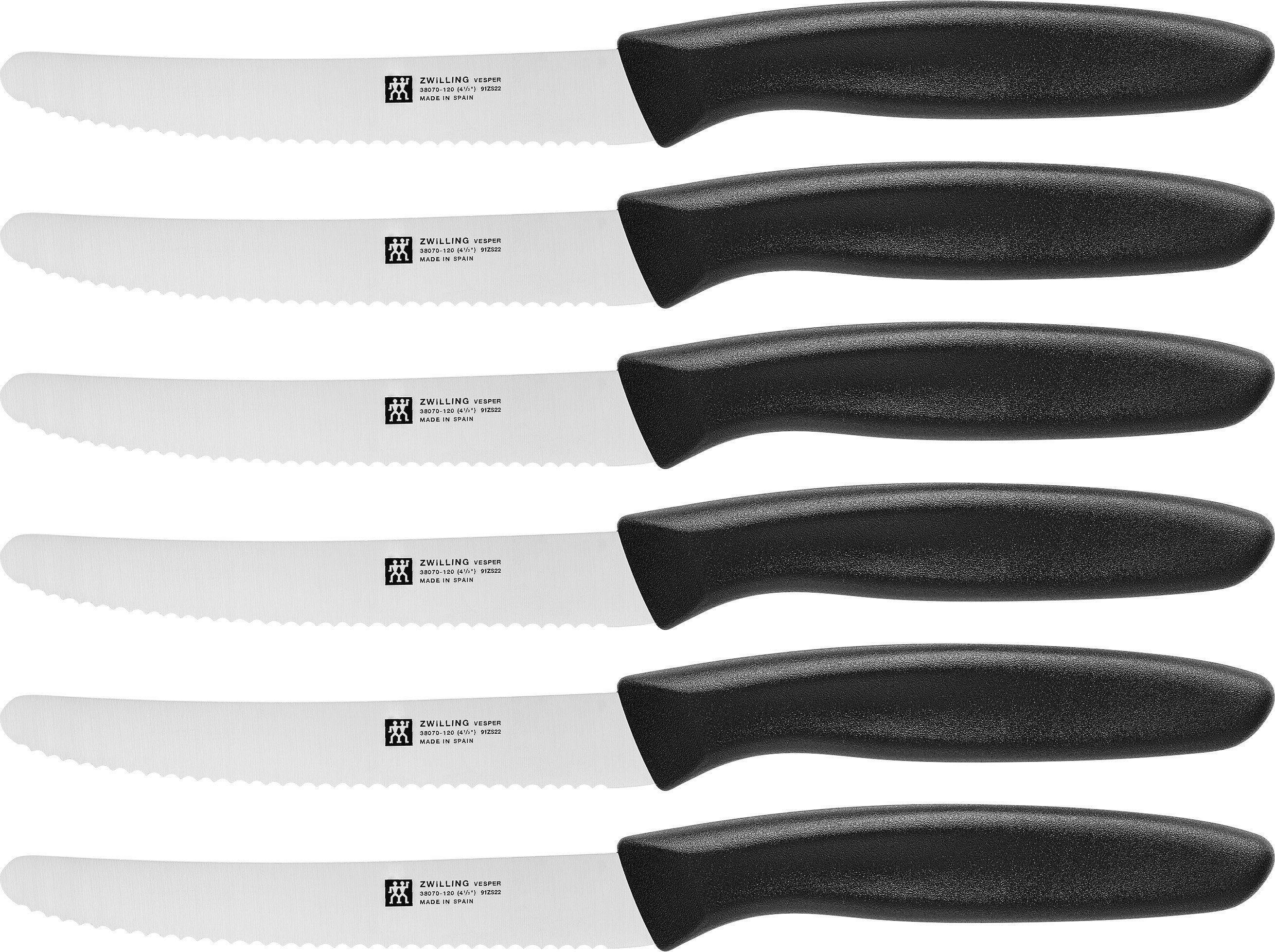 Zwilling Messer-Set ZWILLING TWIN Grip Messerset 6tlg Gemüsemesse Messer Spezialstahl (6-tlg)