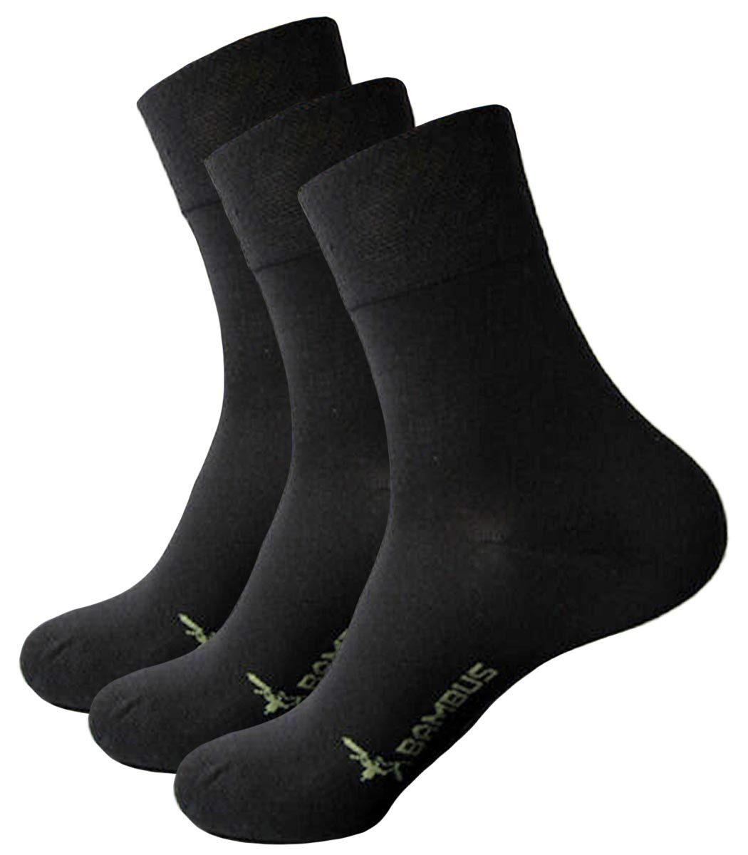Riese Strümpfe Basicsocken Unisex Socken BAMBUS (Spar-Pack, 3-Paar, 3 Paare) aus Bambus Viskose