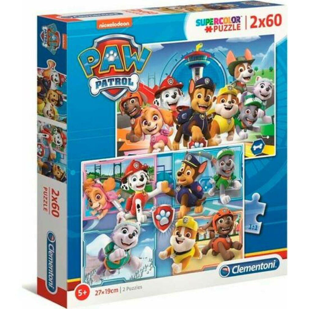 Clementoni® Puzzle Clementoni Puzzle PAW Patrol, 2x60Stück., Puzzleteile günstig online kaufen