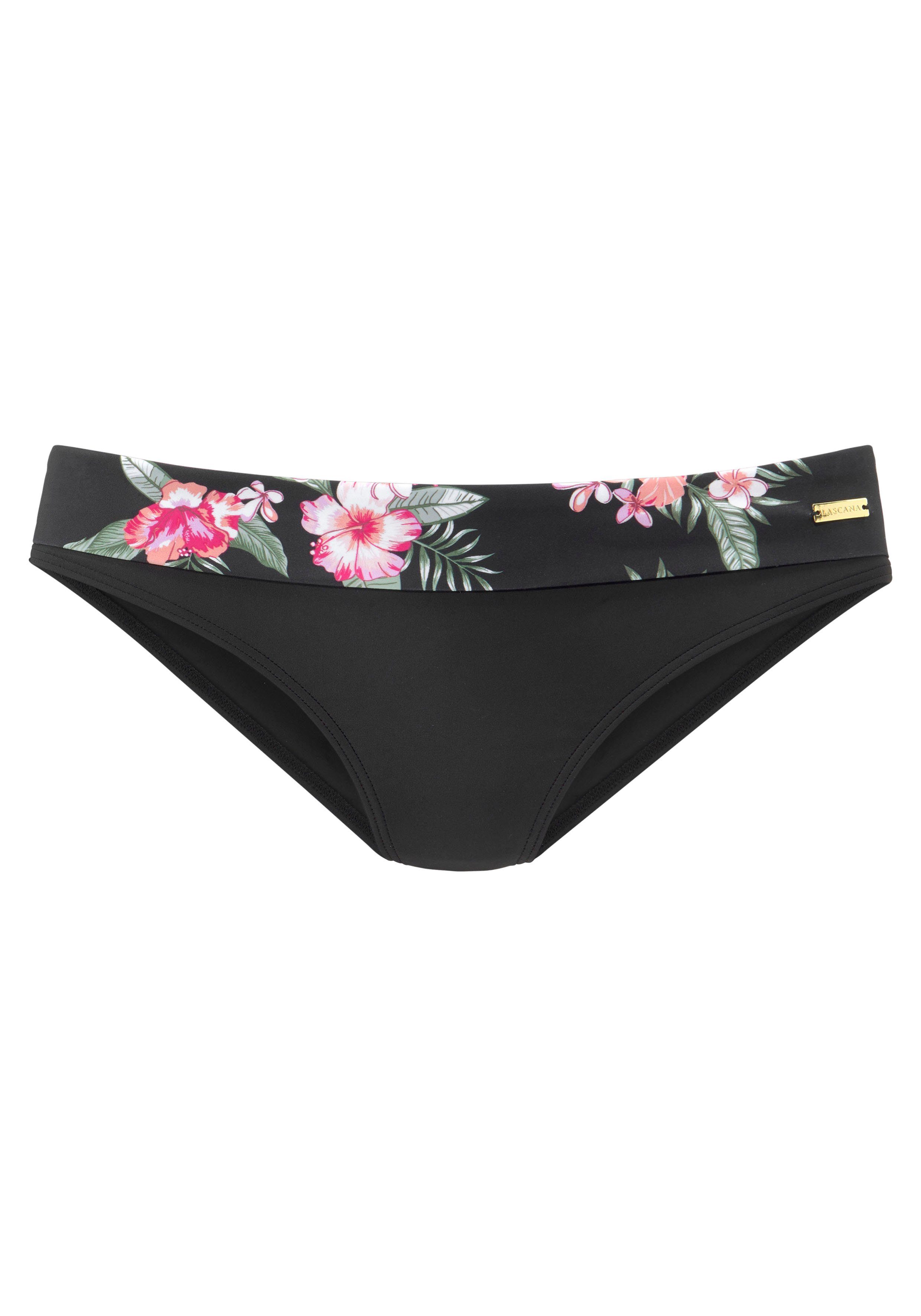 LASCANA Bikini-Hose Santini im floralen Design günstig online kaufen
