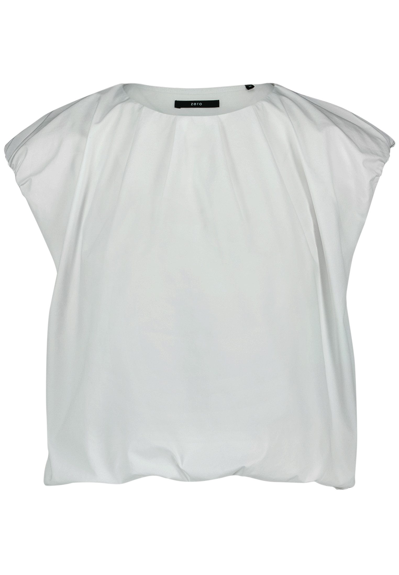 Zero T-Shirt Damen mit Rundhalsausschnitt (1-tlg) Falten