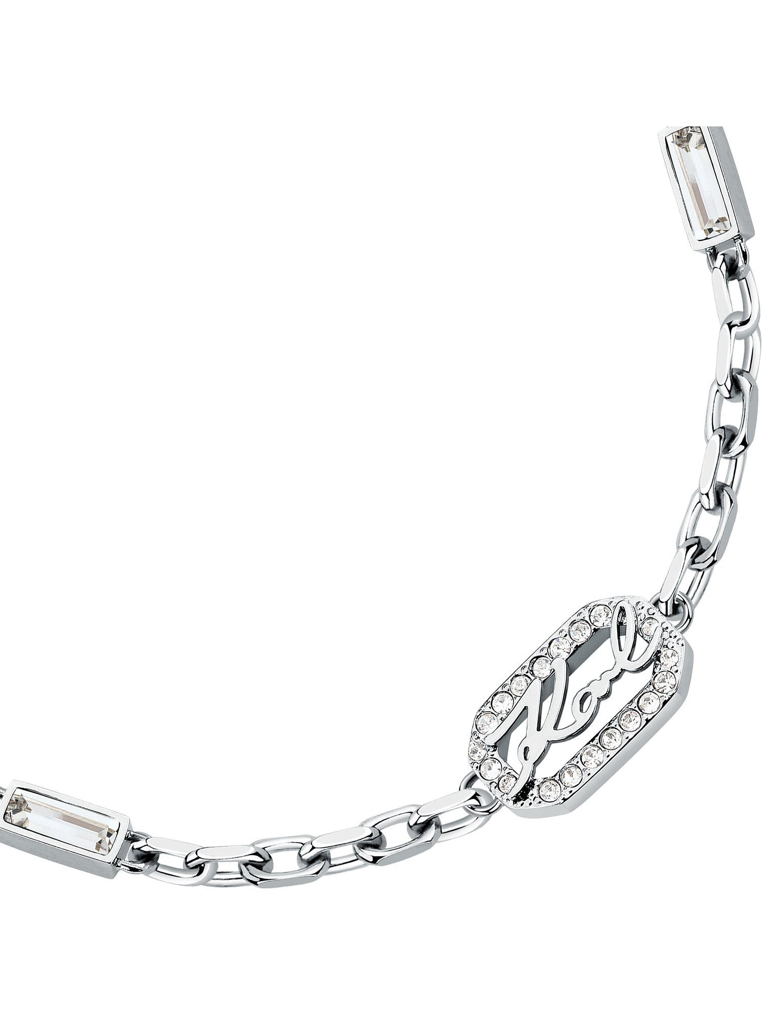 KARL LAGERFELD Armband Karl Lagerfeld Damen-Armband Edelstahl 2 Kristall