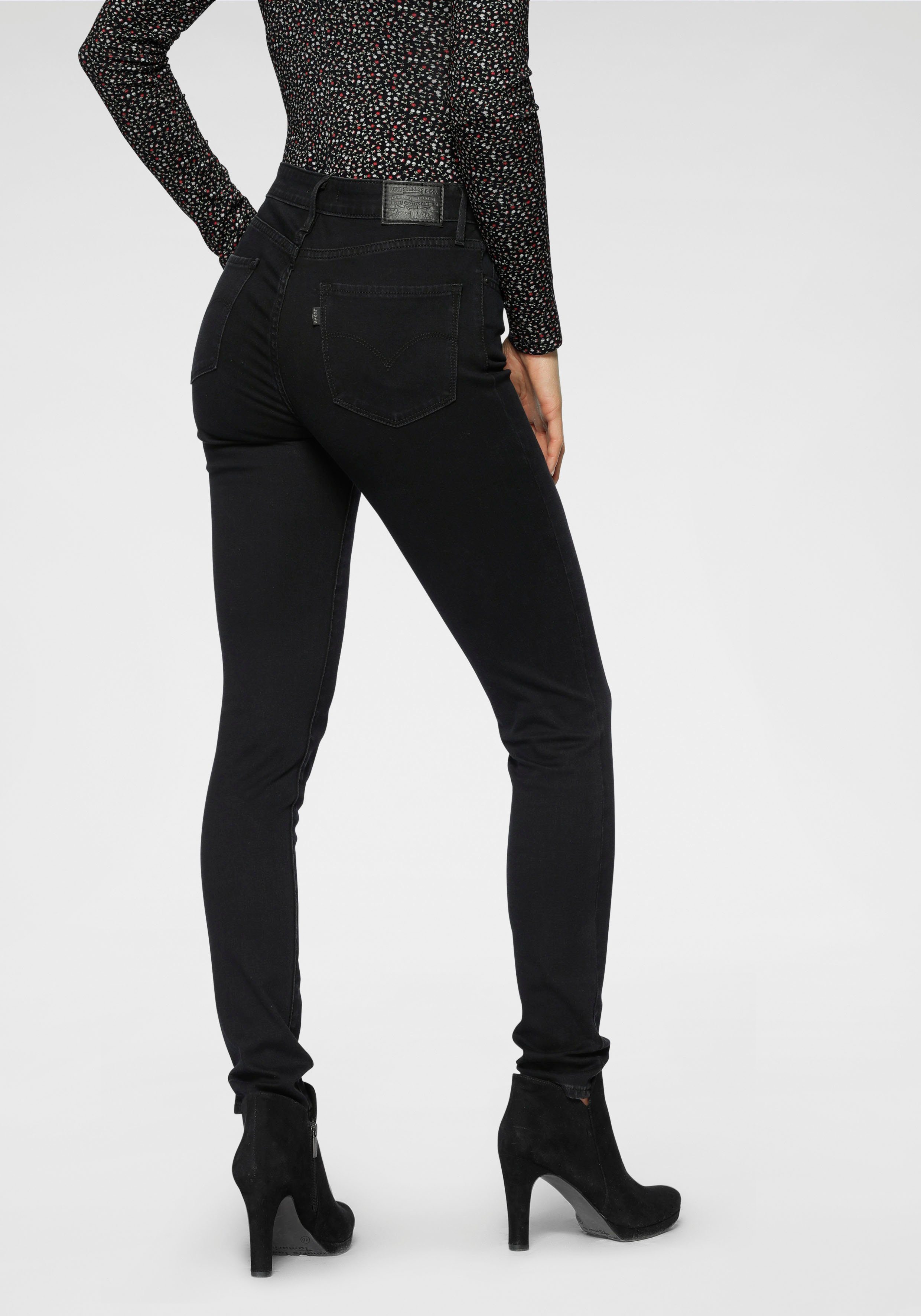 skinny Bund rise 721 Skinny-fit-Jeans High black mit hohem Levi's®