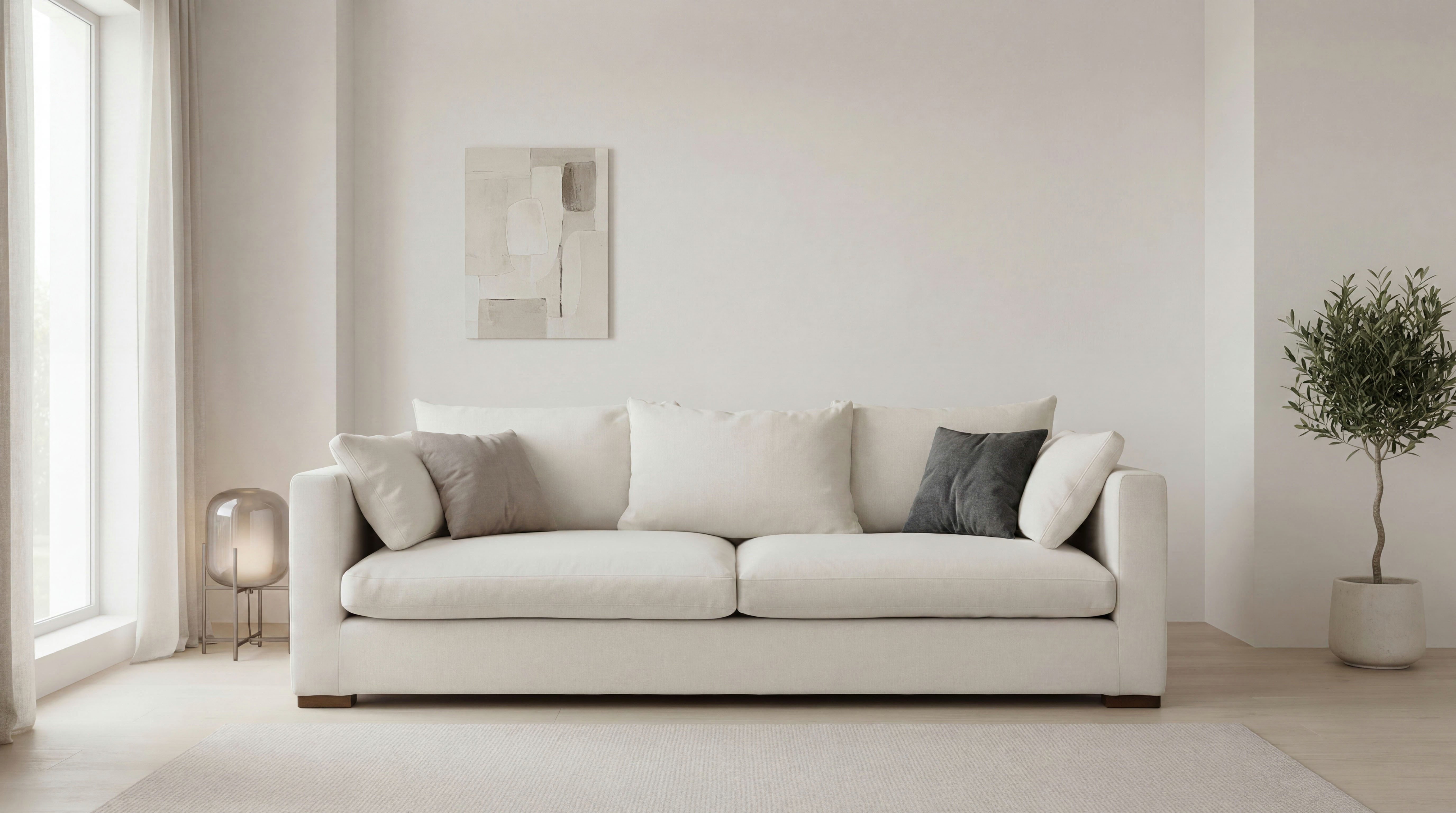 OTTO home 2,5-Sitzer Comfy, extra weich und kuschelig, Füllung mit Federn und Daunen