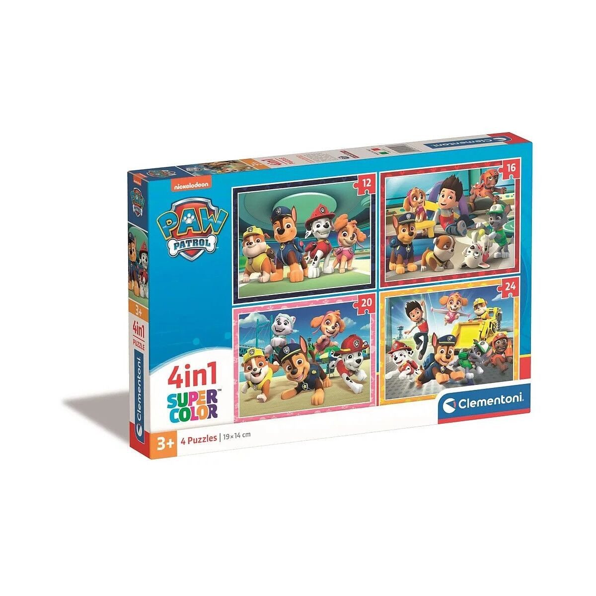 Clementoni® Lernspielzeug Paw Patrol Bridge 4-in-1 Puzzle Clementoni
