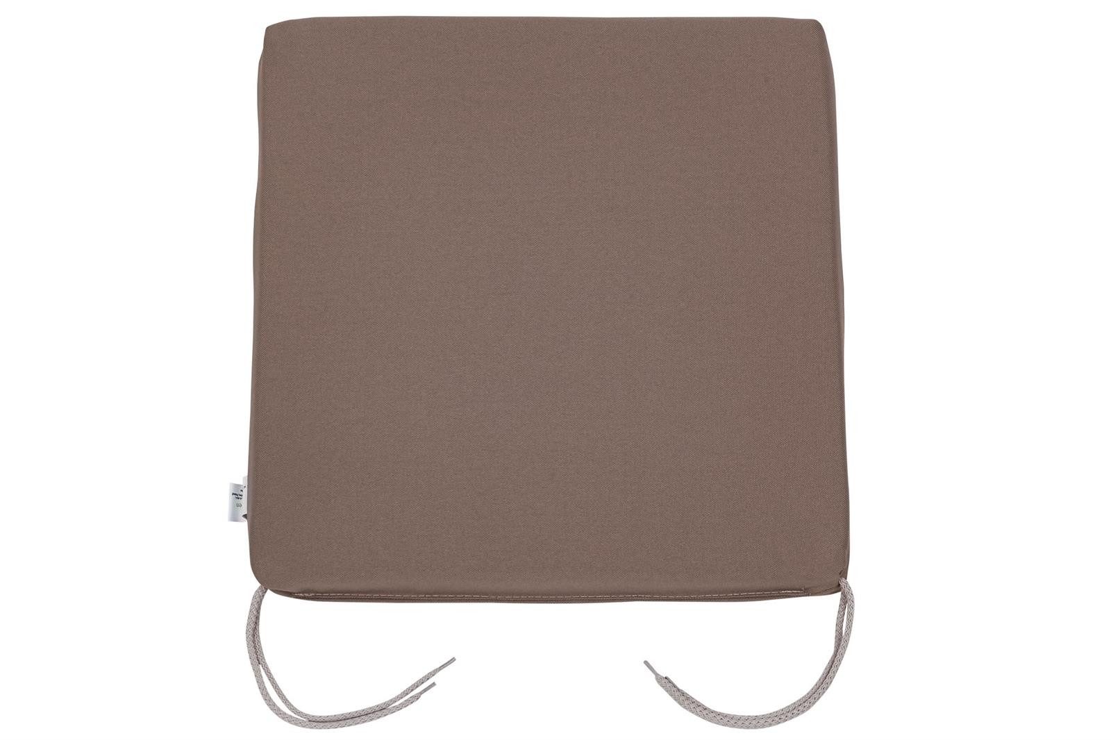 Sun Garden Hockerauflage Sitzkissen Barga 50234-610 taupe 38x38x4 cm Sun Garden
