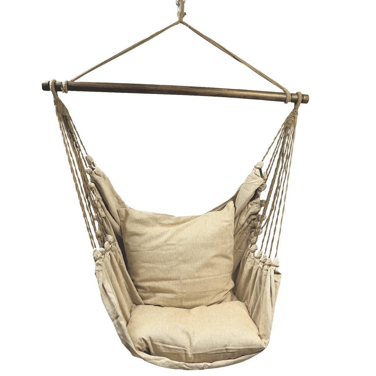 HOBEA-Germany Hängesessel Hängesessel beige (Hängesessel mit Kissenhüllen), günstig online kaufen