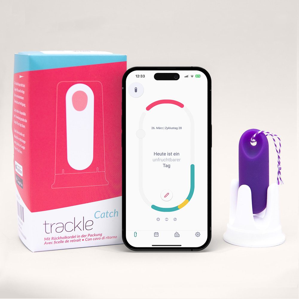 trackle Fertilitätsmonitor trackleCatch, einfach, sicher, digital und hormonfrei: Verhütung oder Kinderwunsch