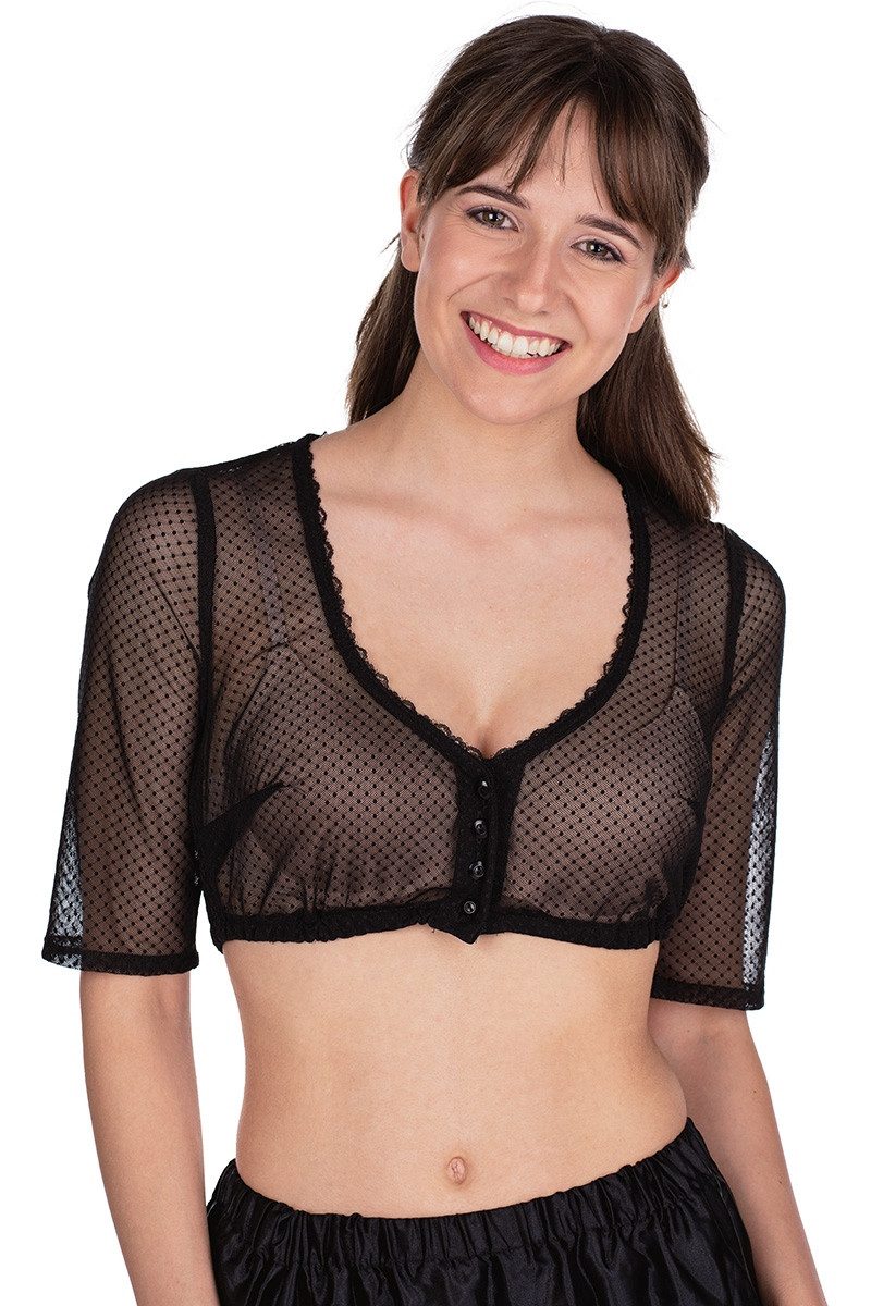Dirndlbluse Dirndlbluse - ILENA-MARIA - schwarz