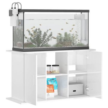 vidaXL Aquariumunterschrank Aquariumständer Hochglanz-Weiß 101x41x58 cm Holzwerkstoff Aquarium Unt