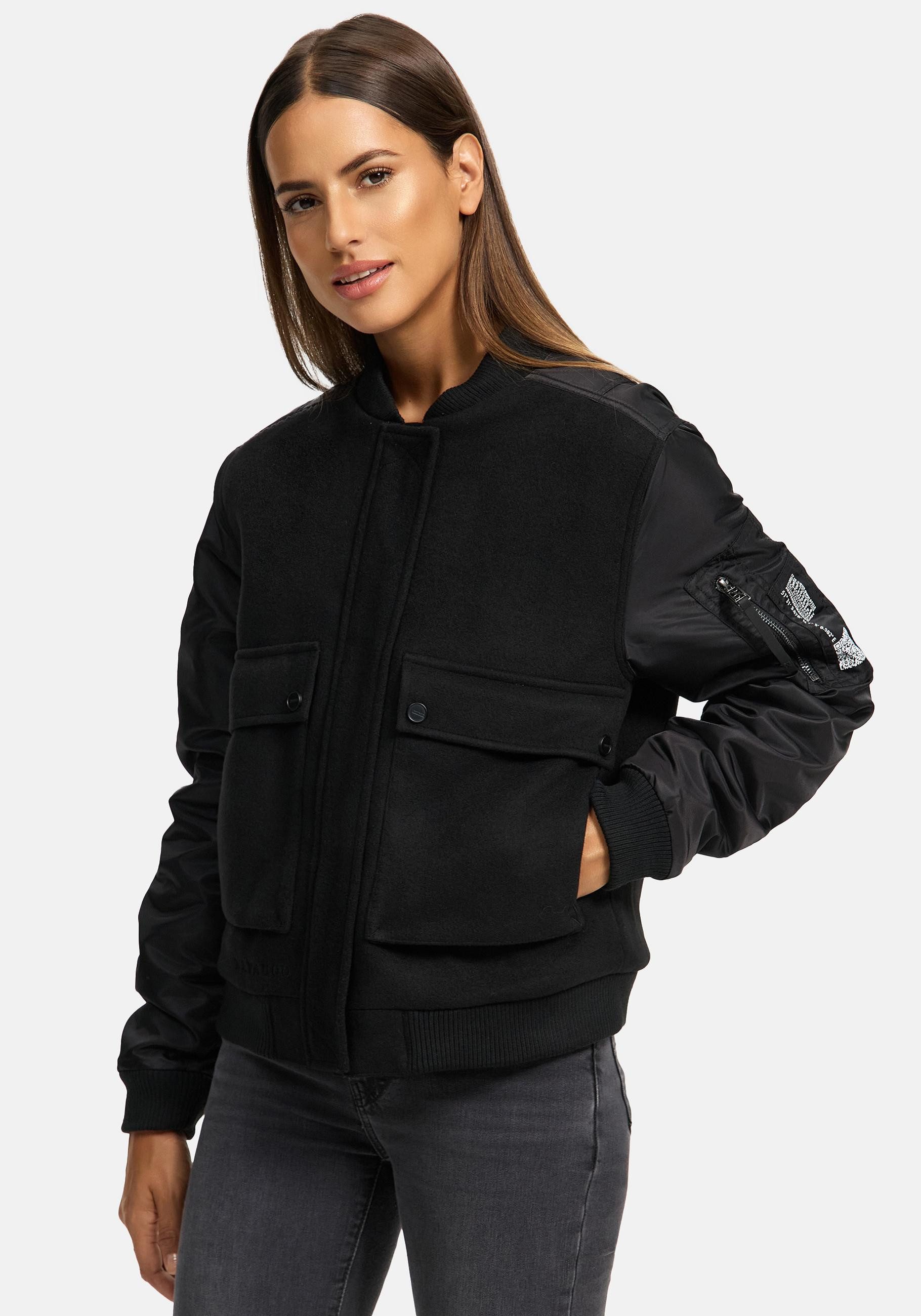 Navahoo Bomberjacke Willstehaben 14 angesagte Collegejacke mit Ärmeltasche günstig online kaufen