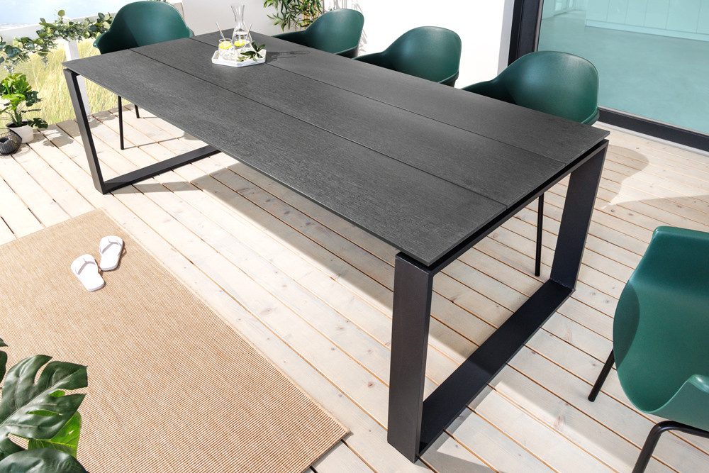 riess-ambiente Gartentisch FLOATING 210cm anthrazit- WPC-Bohlen, günstig online kaufen