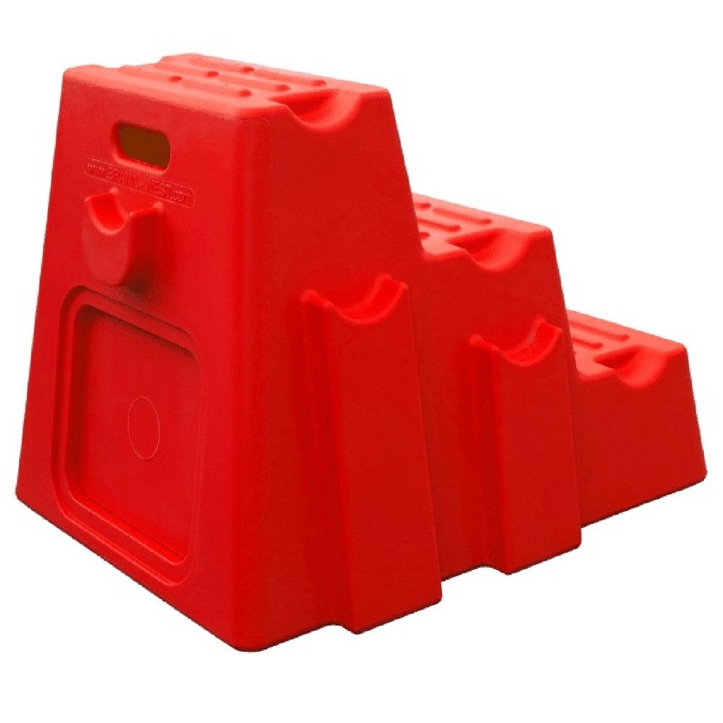 Trainingshilfe Aufstiegshilfe "3 Steps" und Hindernisblock