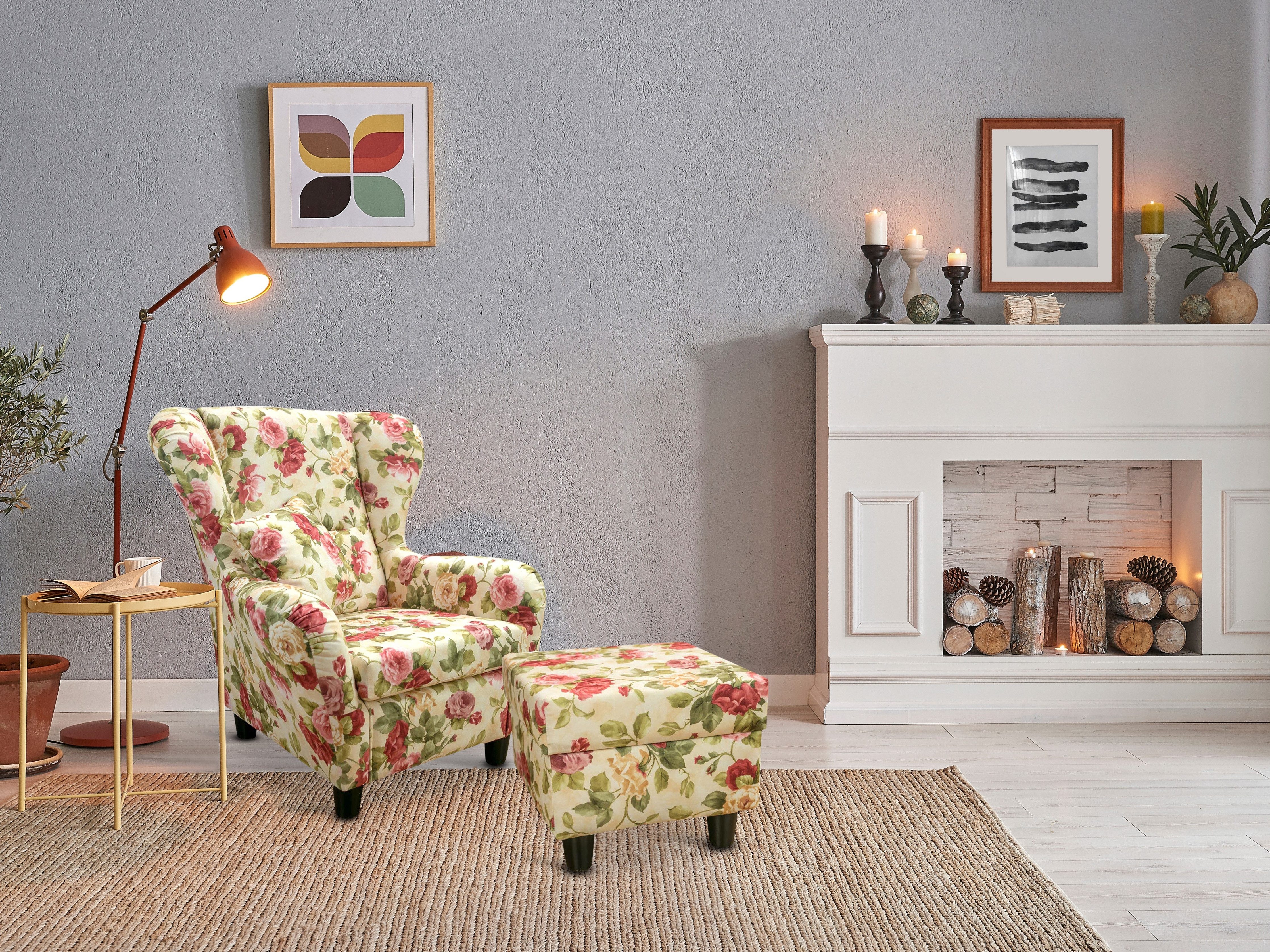 luma-home Ohrensessel 18004-OTTO (mit Hocker und günstig online kaufen