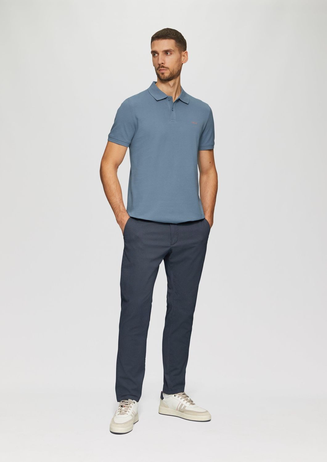s.Oliver Poloshirt Poloshirt Kragen, Knopfleiste, kurzarm