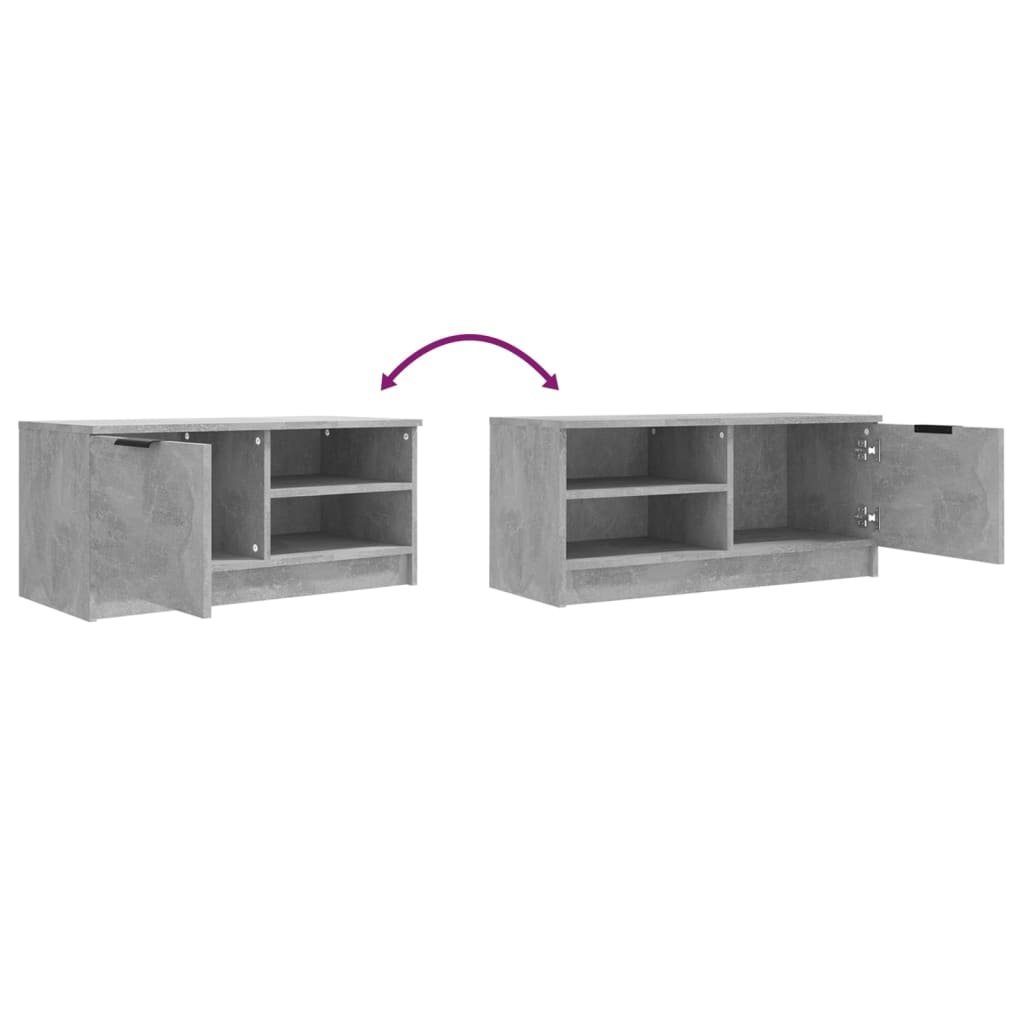 cm TV-Schrank TV-Schrank 80x35x36,5 Holzwerkstoff Betongrau (1-St) vidaXL