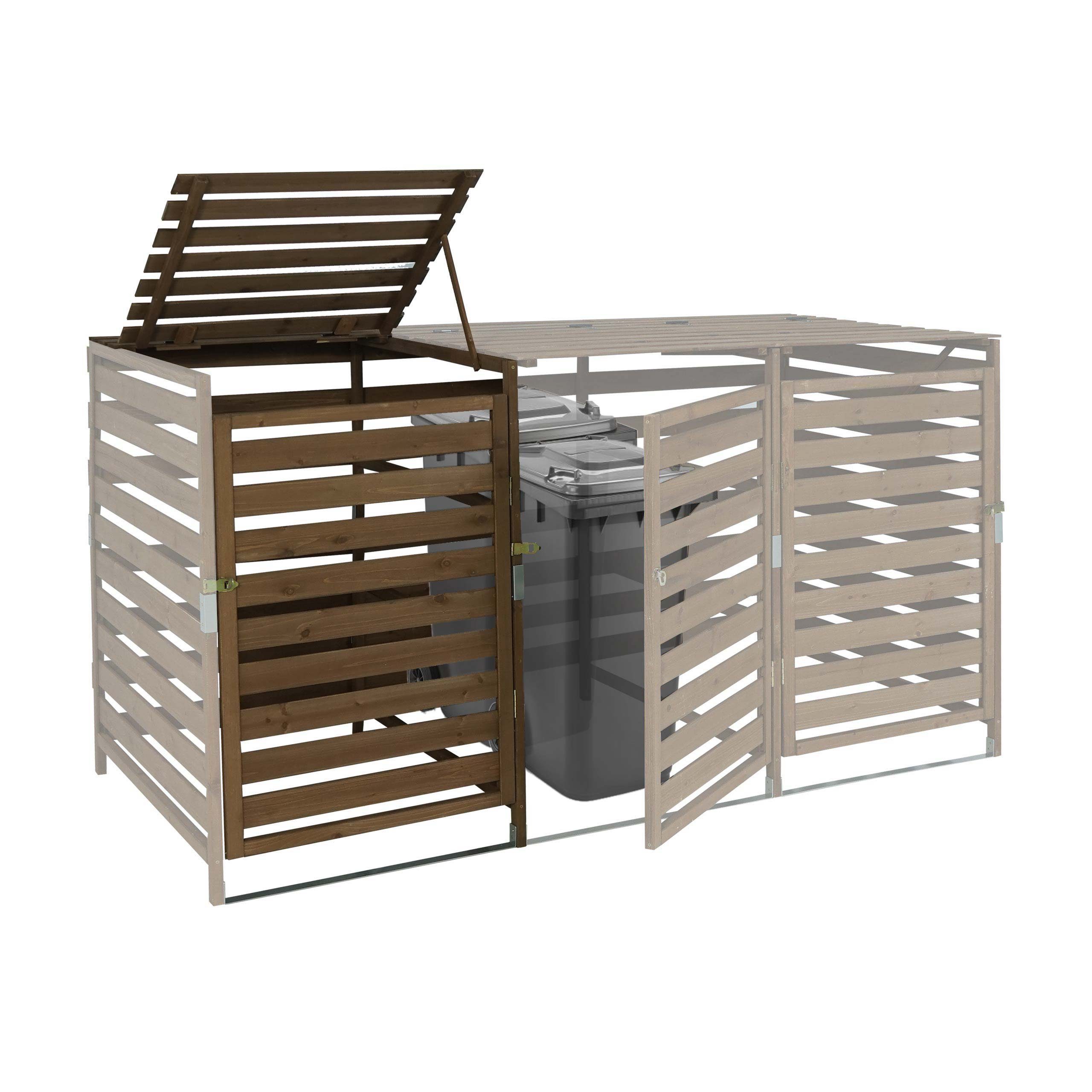 MCW Mülltonnenbox MCW-H62, erweiterbar, abschließbar