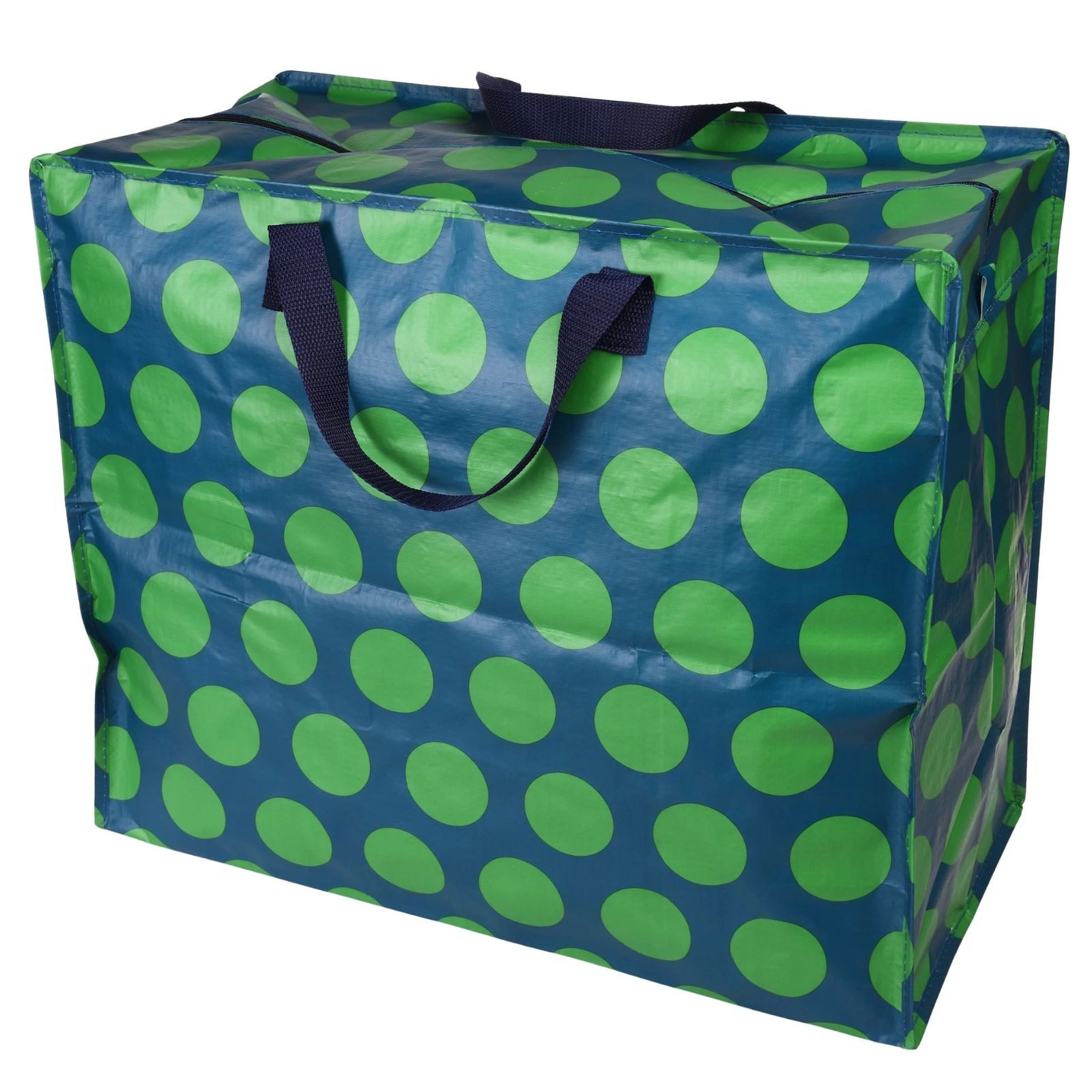 Rex London Tragetasche Rex London Jumbotasche XXL Spotlight Grün auf Blau Einkaufstasche