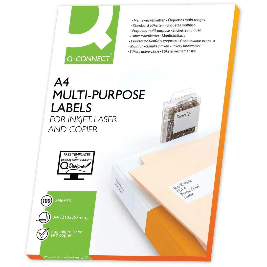Q-Connect Ярлики Q-CONNECT 4000 Universal Ярлики 52,5 x 29,7mm