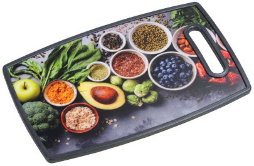 KESPER® Servierbrett Schneide- und Servierbrett, Heathy Kitchen 30814, (1-St)