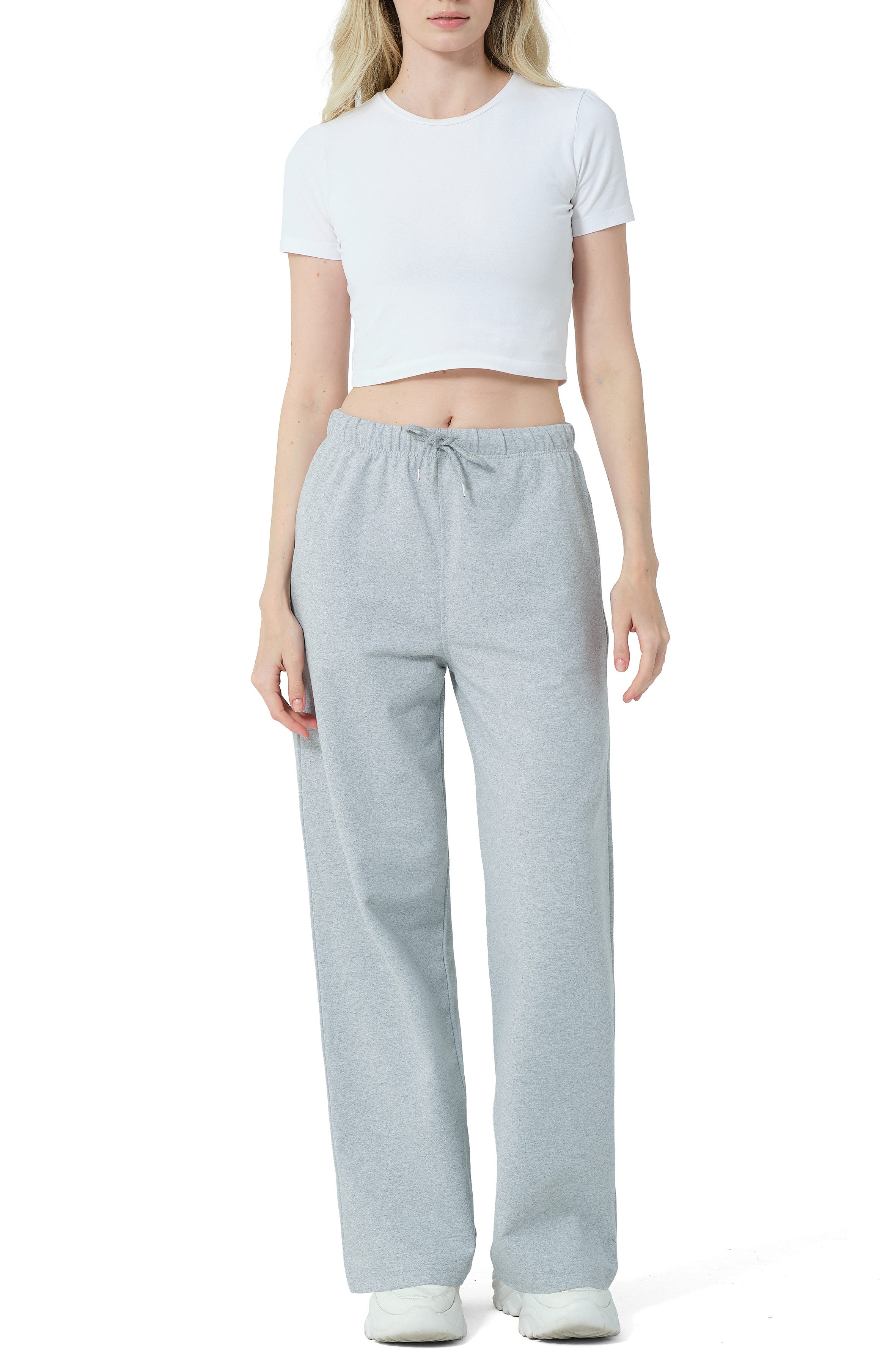 R-CAMP Jogginghose Jogginghose Damen Lang Weite Sporthose Weites Bein Beque günstig online kaufen