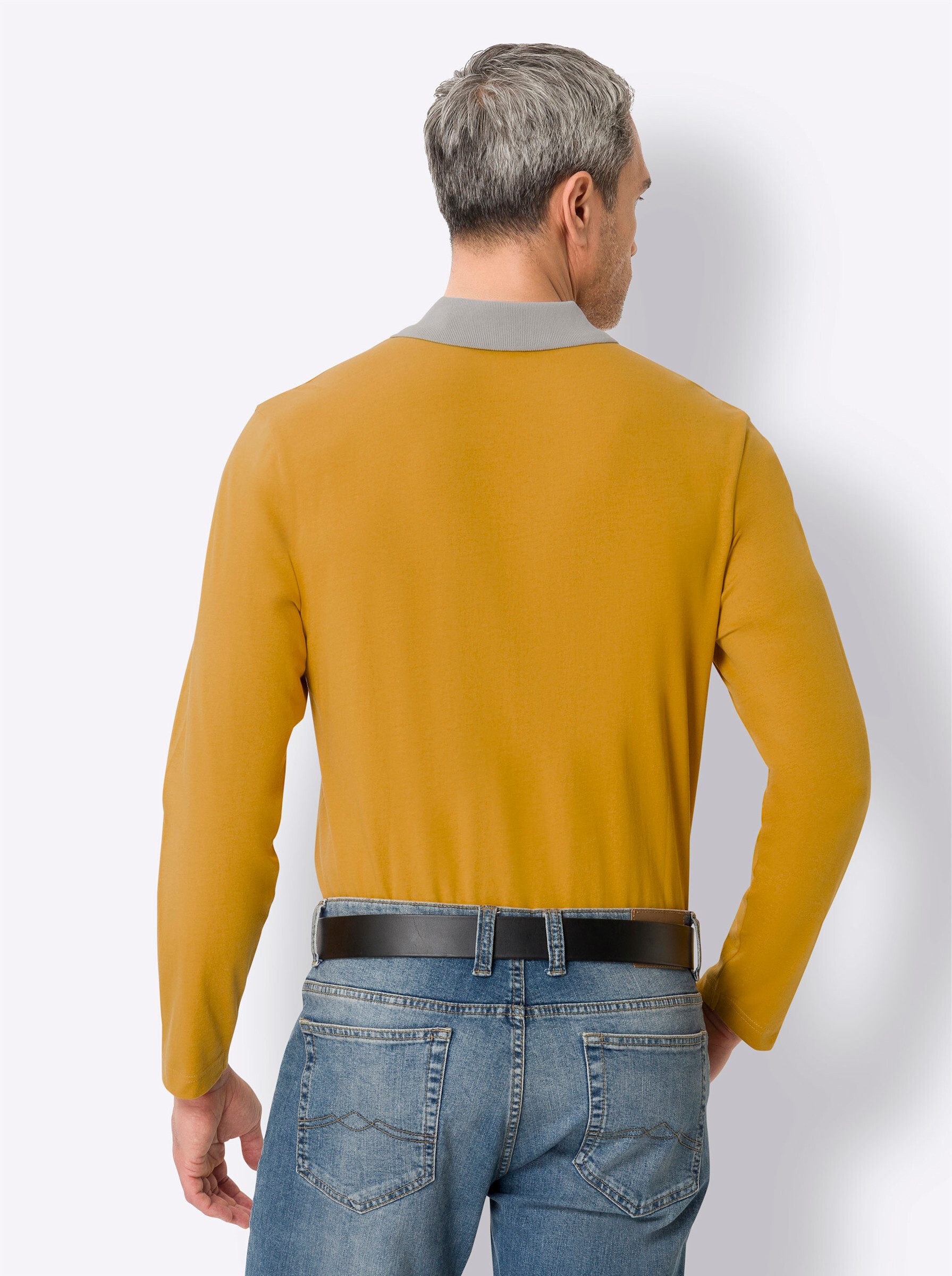 Sieh an! T-Shirt Langarm-Poloshirt günstig online kaufen