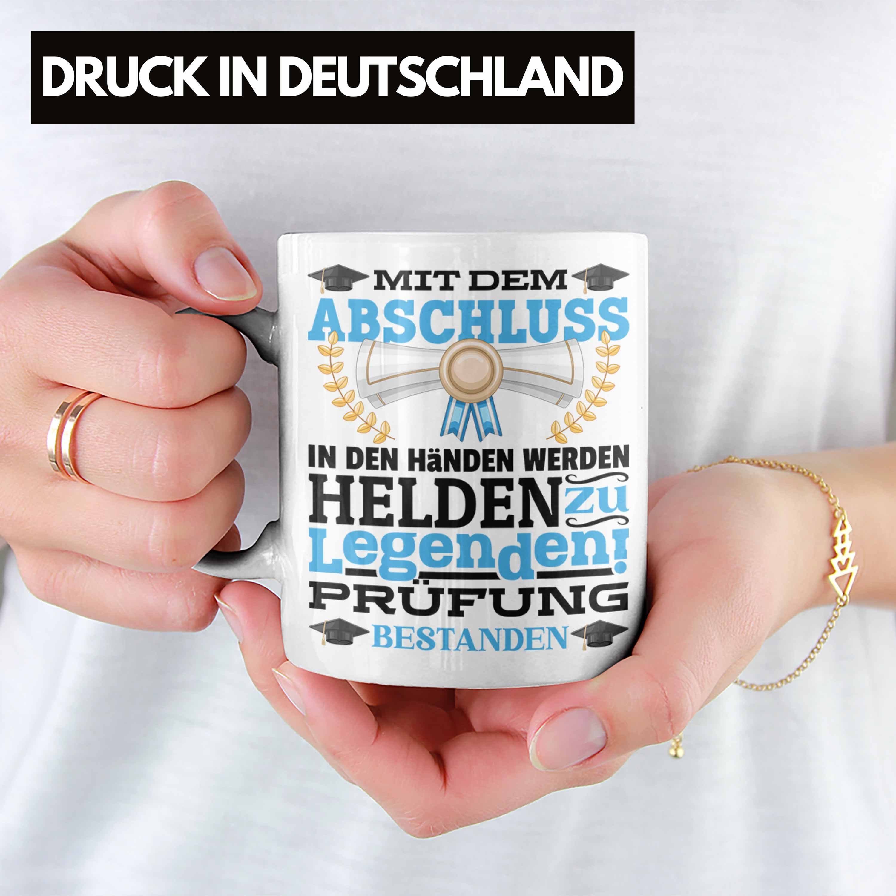 Prüfung Geschenkidee Geschenk Tasse Absch Bestandene Bestanden Prüfung Weiss Trendation Tasse