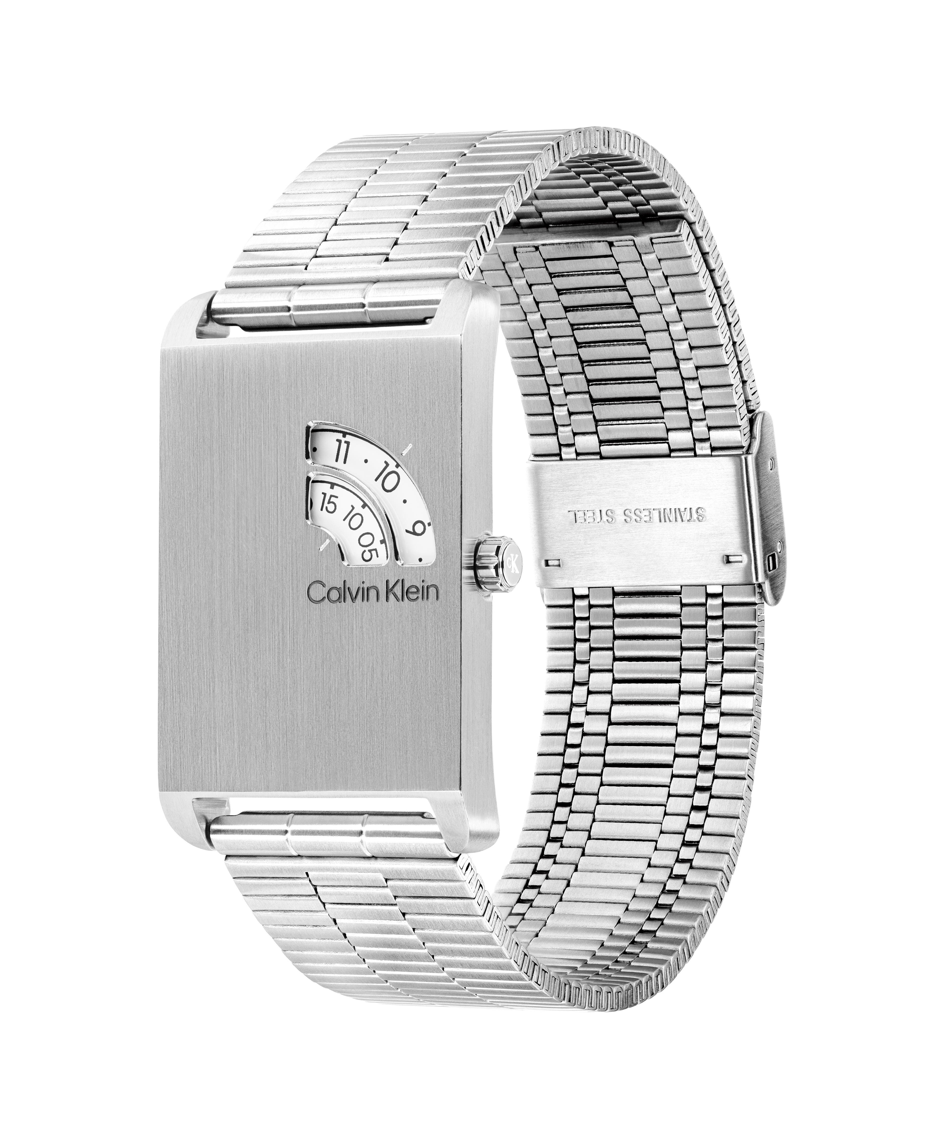 Calvin Klein Quarzuhr DAPPER 25200588, Armbanduhr, Herrenuhr, Edelstahlarmband, analog