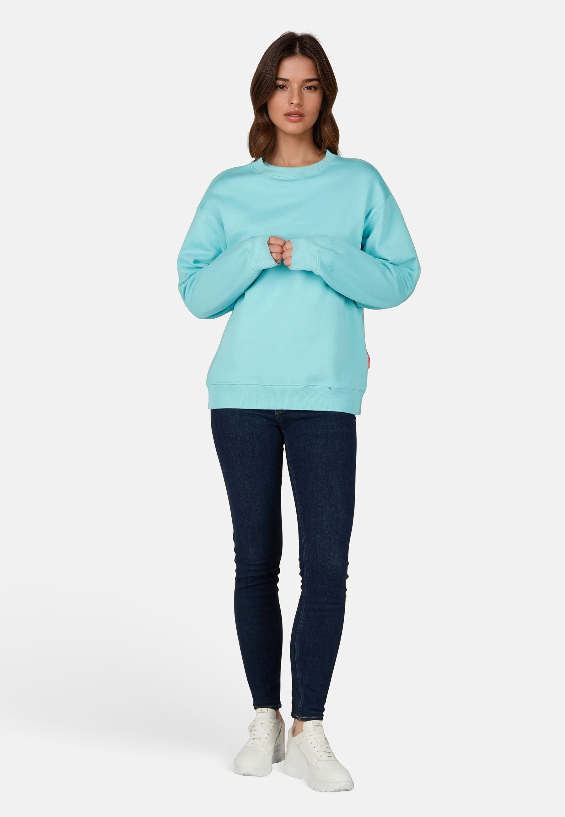 salzhaut Longpullover TAGEL Damen Relaxed-Fit günstig online kaufen
