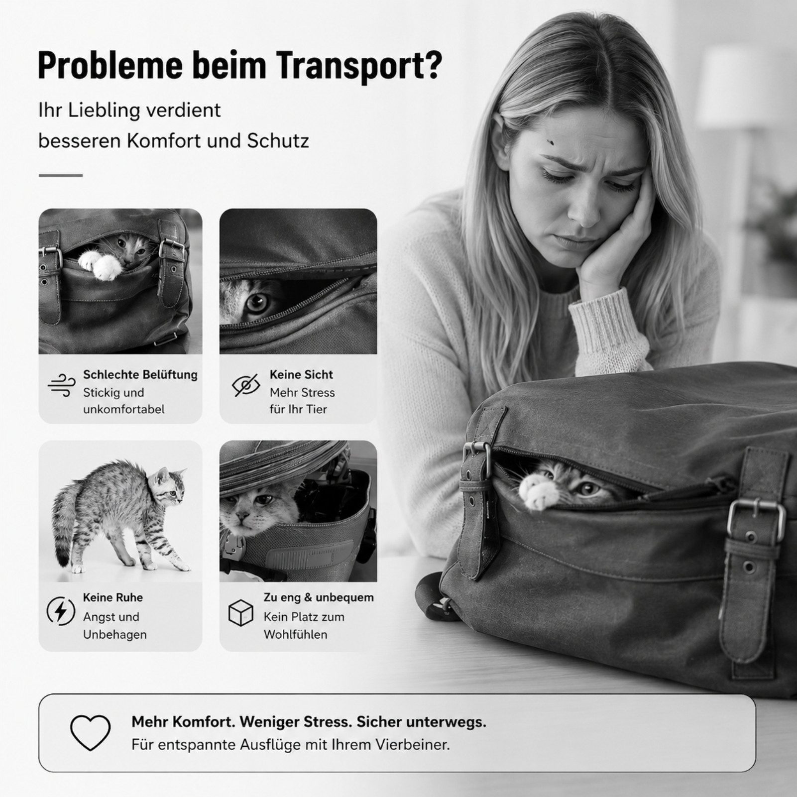 Jumpeak Hunde-Transportbox Haustier Tasche mit Schnappverschluss,verstellbarer Kordelzug,klein, Handtasche,mehrere Größen,atmungsaktiv,klappbar,für Hunde & Katzen