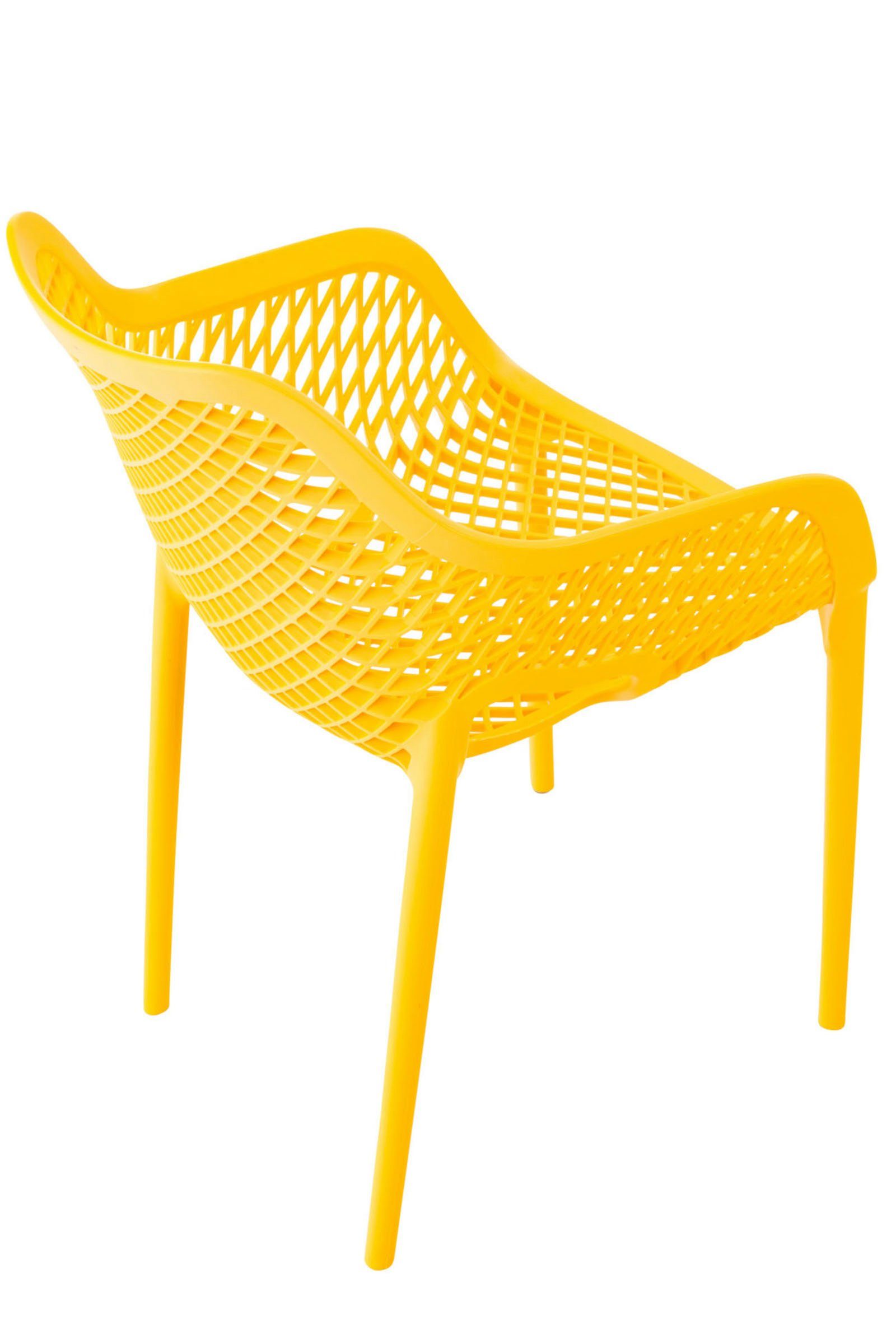 Gartenstuhl Air gelb mit XL Outdoor-Stühle, CLP Set), (4er Wabenmuster