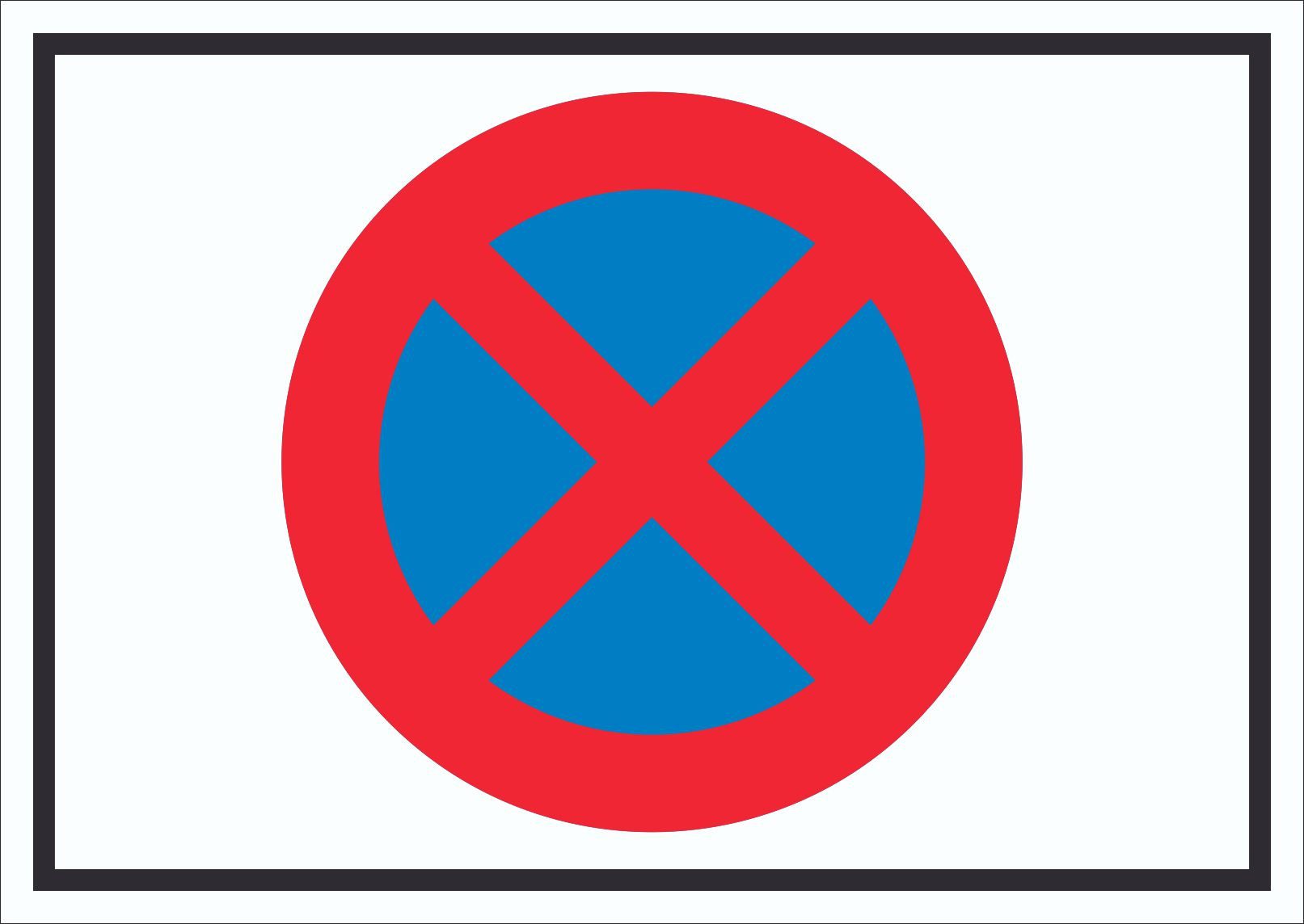 Hinweisschild Absolutes Haltverbot Symbol Schild