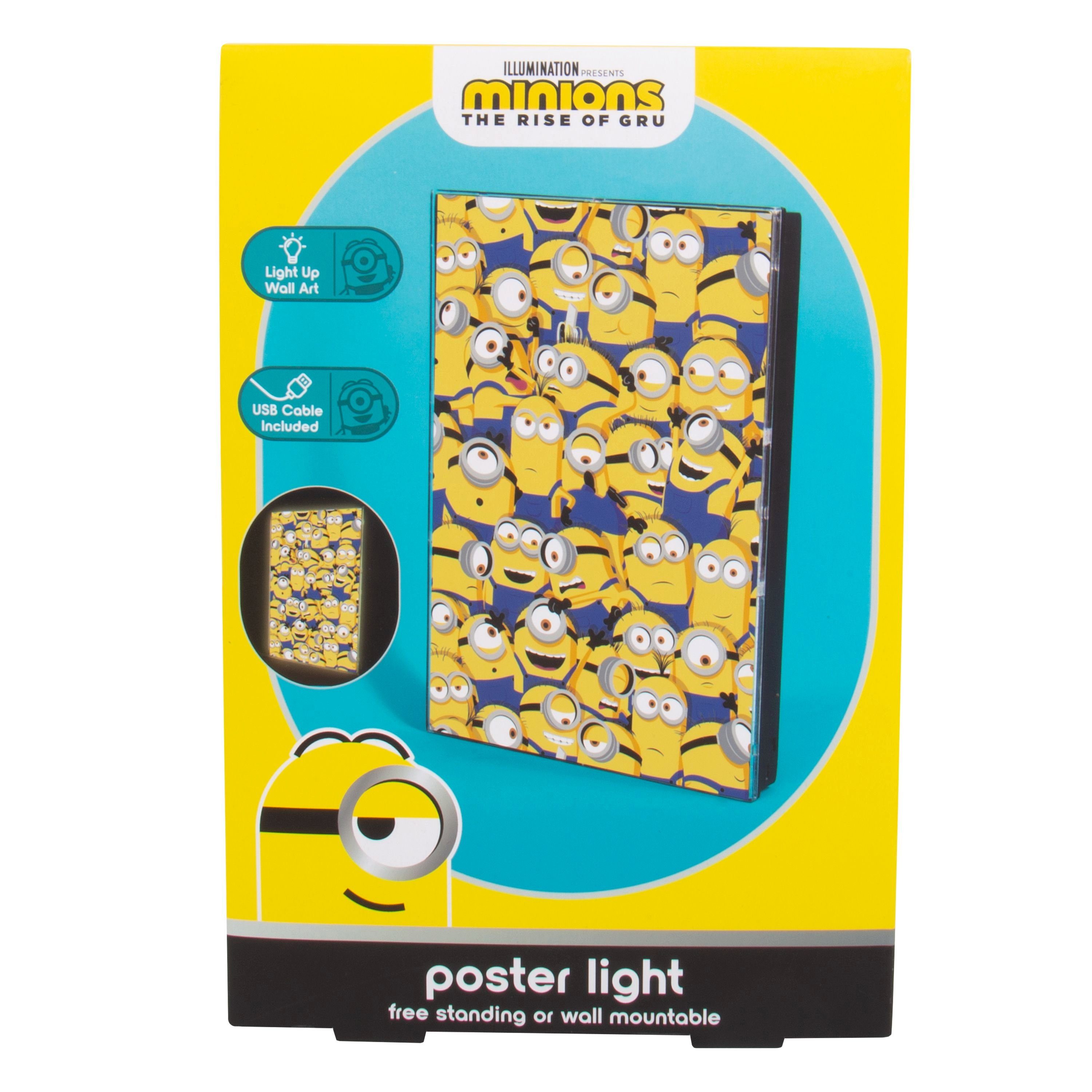 Fizz creations Minions-Merchandise lizenziertes fest Poster Offiziell Licht, Dekolicht LED Minions integriert