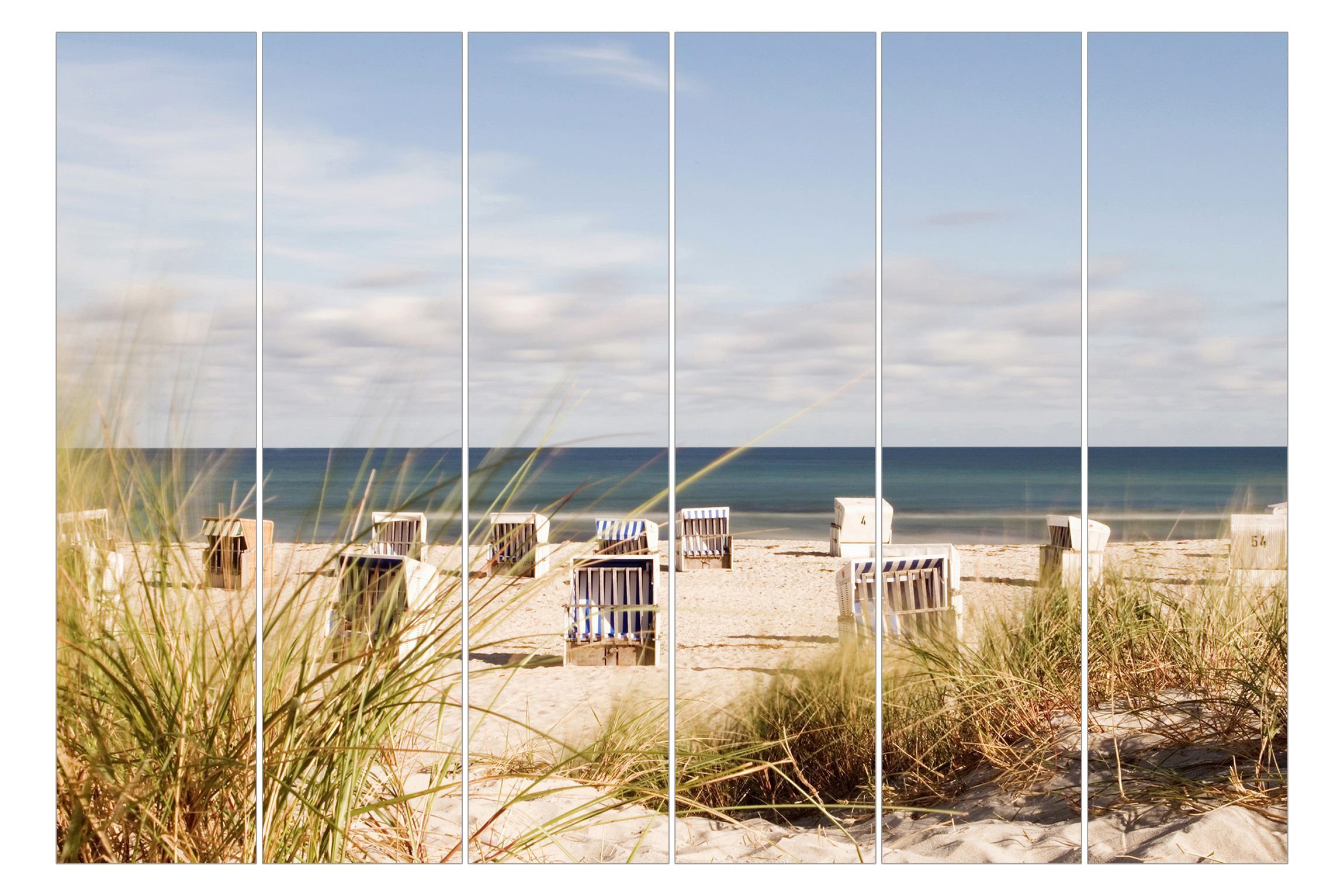 Bilderdepot24 Schiebegardine modern Flächenvorhang blickdicht Ostsee günstig online kaufen