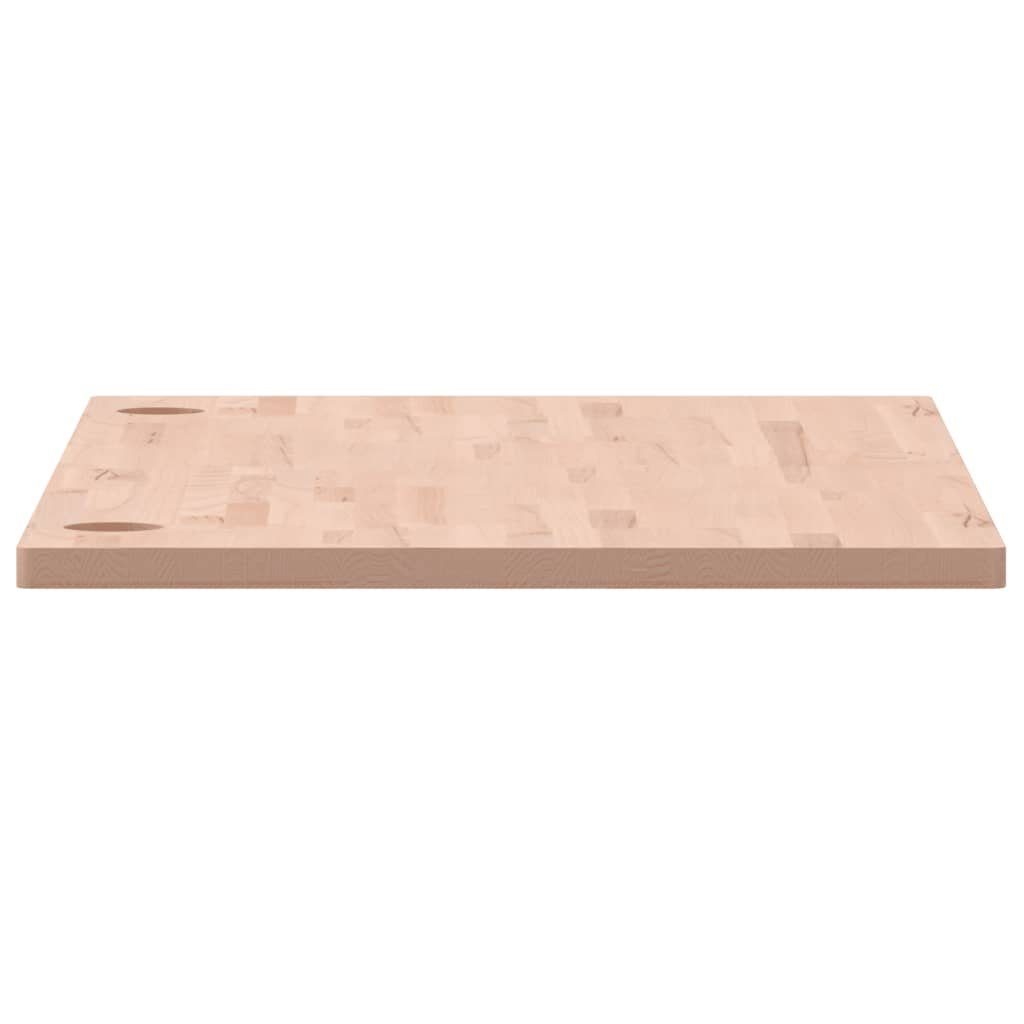 Buche vidaXL 110x60x2,5 Schreibtisch Massivholz cm Schreibtischplatte Arbeitsplatte Büroti