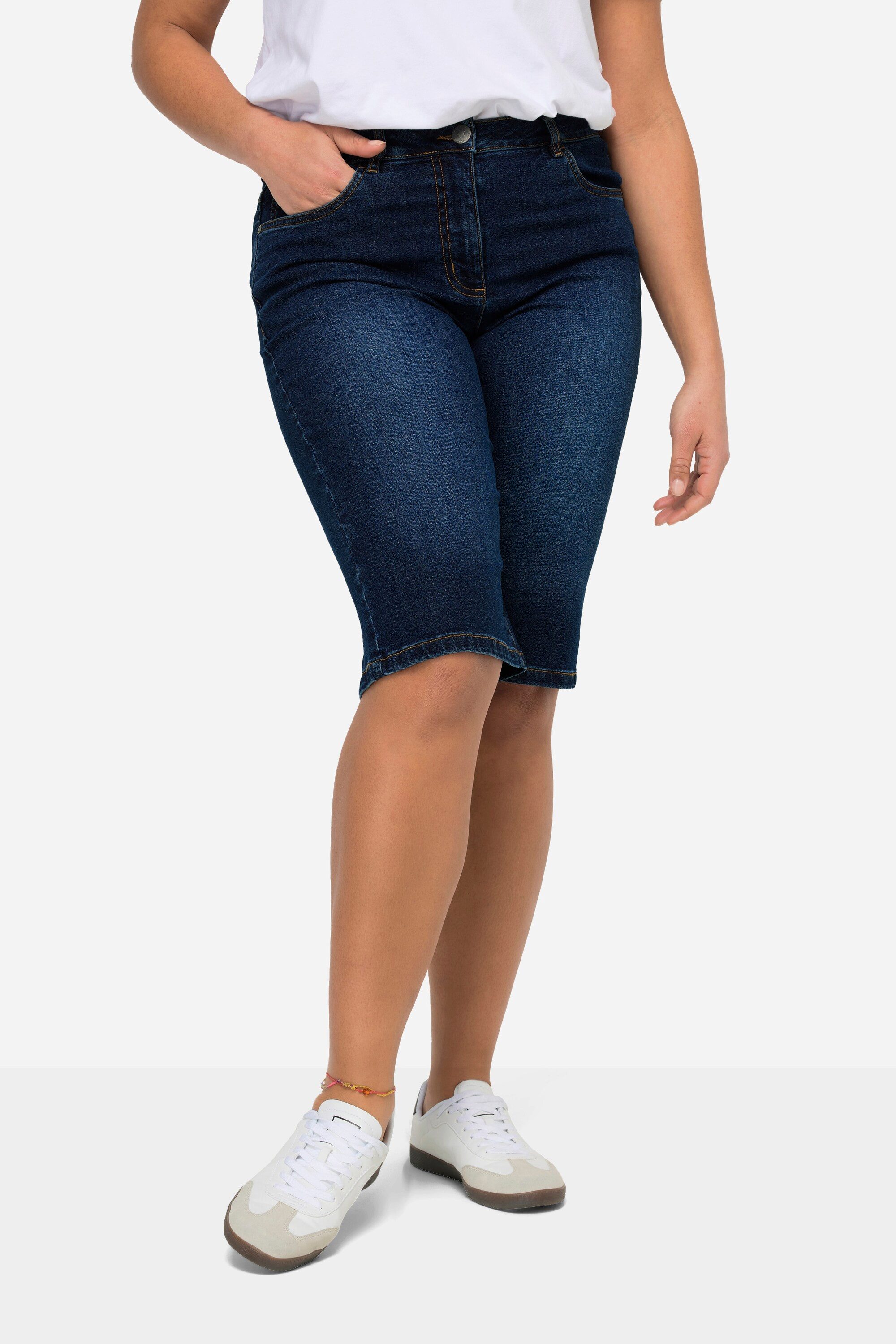 Angel of Style Regular-fit-Jeans Jeansbermuda Berry günstig online kaufen