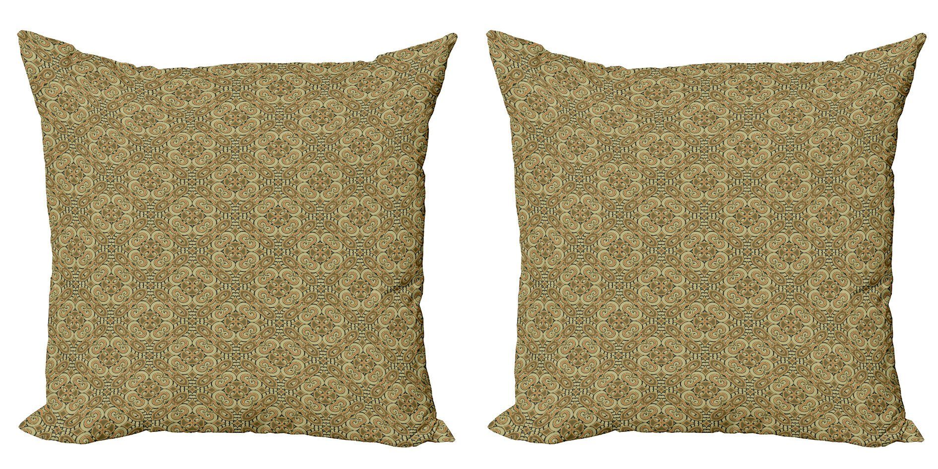 grüne (2 Modern Doppelseitiger Kissenbezüge Digitaldruck, Stück), traditionell Accent Verzierung Abakuhaus