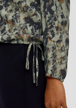 TRIANGLE Langarmbluse Bluse aus Modalmix Ziernaht