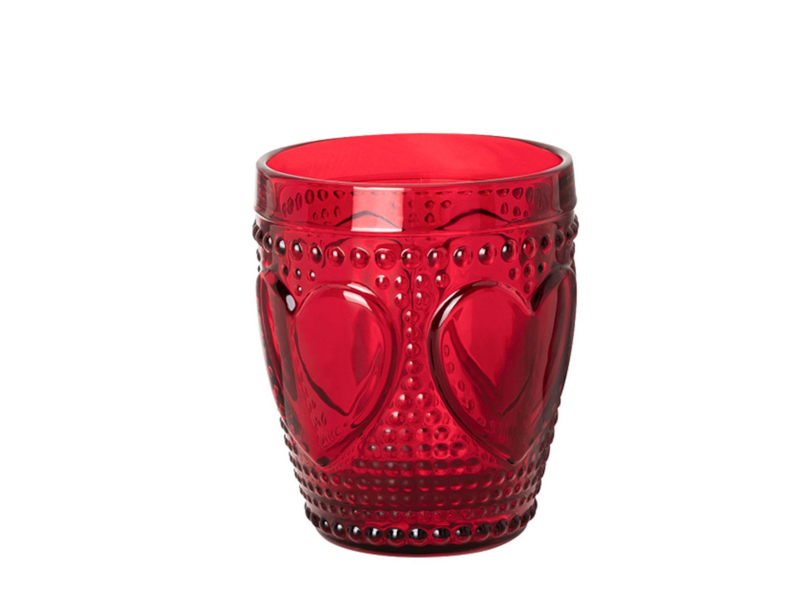 Hutschenreuther Becher Christmas Love Glas rot Becher, Glas