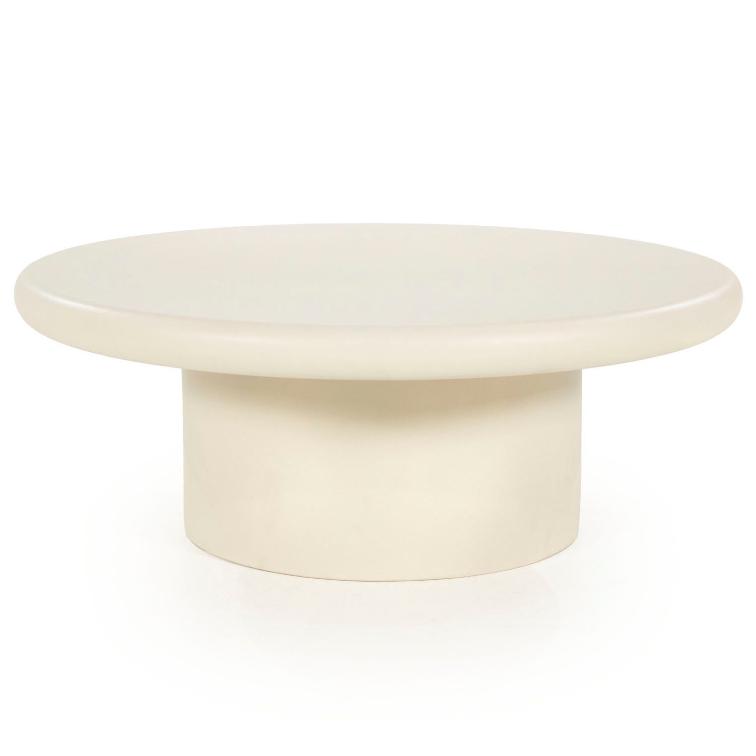 Maison ESTO Couchtisch Design Beistelltisch LAVIX rund aus Magnesiumoxid – günstig online kaufen