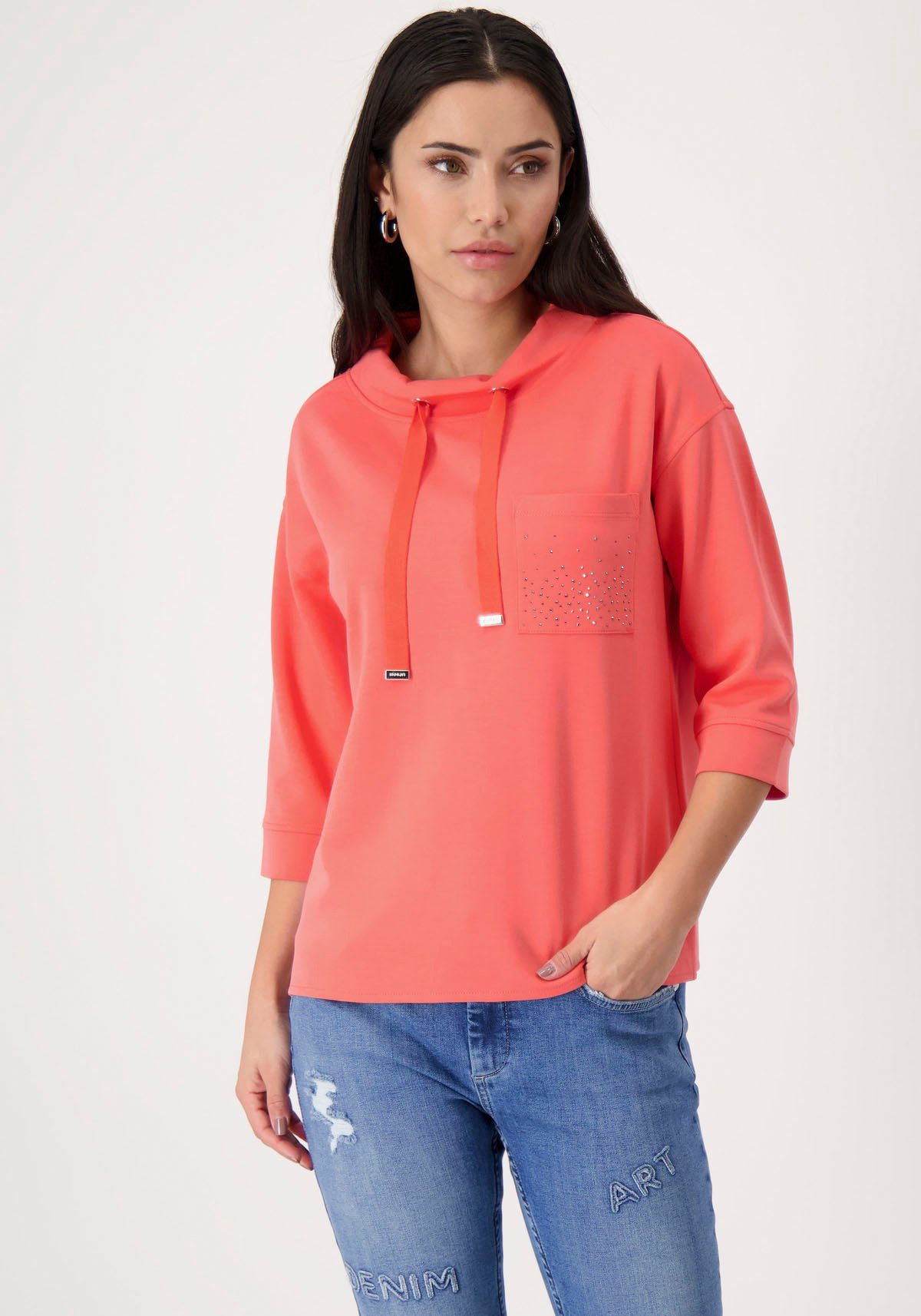 Monari Sweatshirt mit Schmucktasche