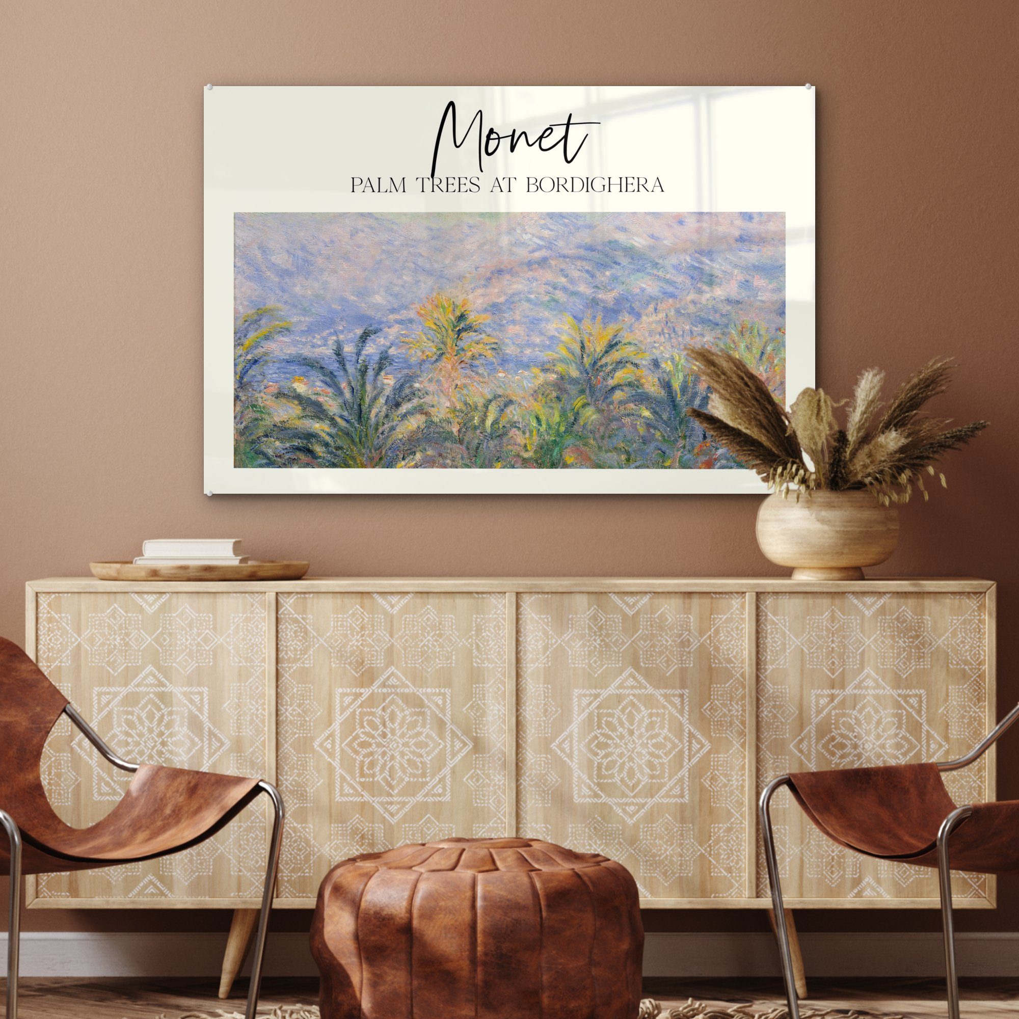 Monet Acrylglasbild - Alte (1 St), Schlafzimmer Kunst & - Meister, Wohnzimmer MuchoWow Acrylglasbilder