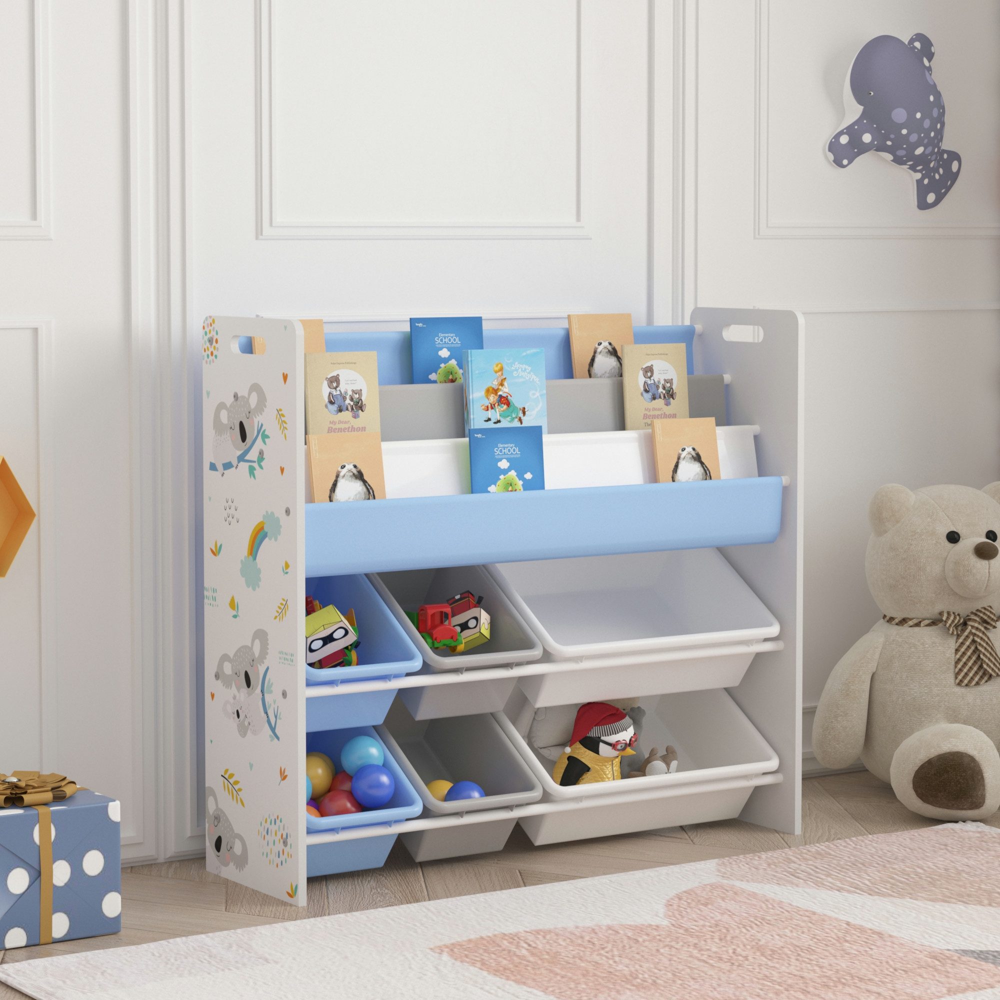 en.casa Kinderregal, »Rødøy« mit 6 Kisten günstig online kaufen