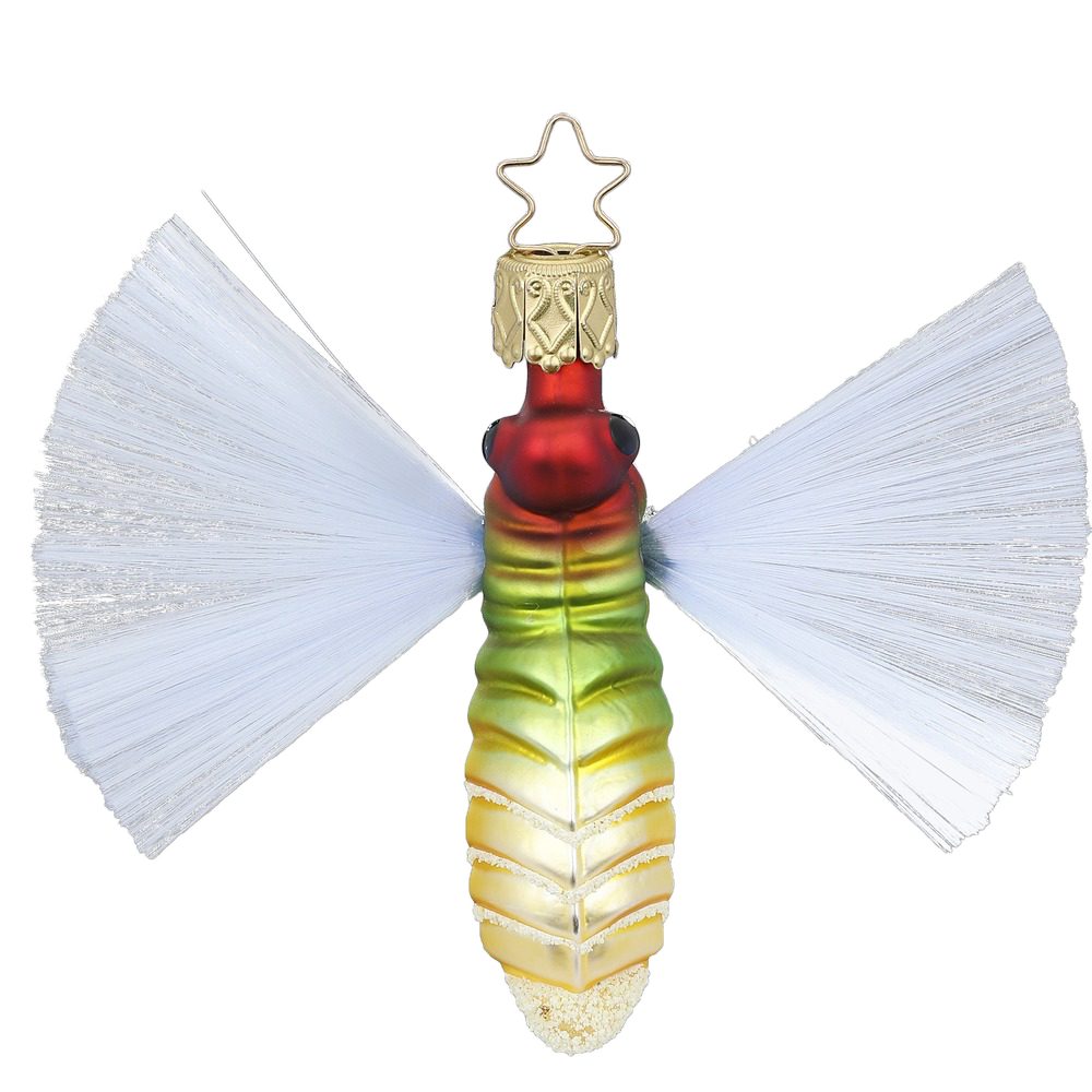 INGE-GLAS® Christbaumschmuck Irrlicht aus der Anderswelt 8cm (1-tlg), leuchtet im Dunkeln, mundgeblasen, handbemalt
